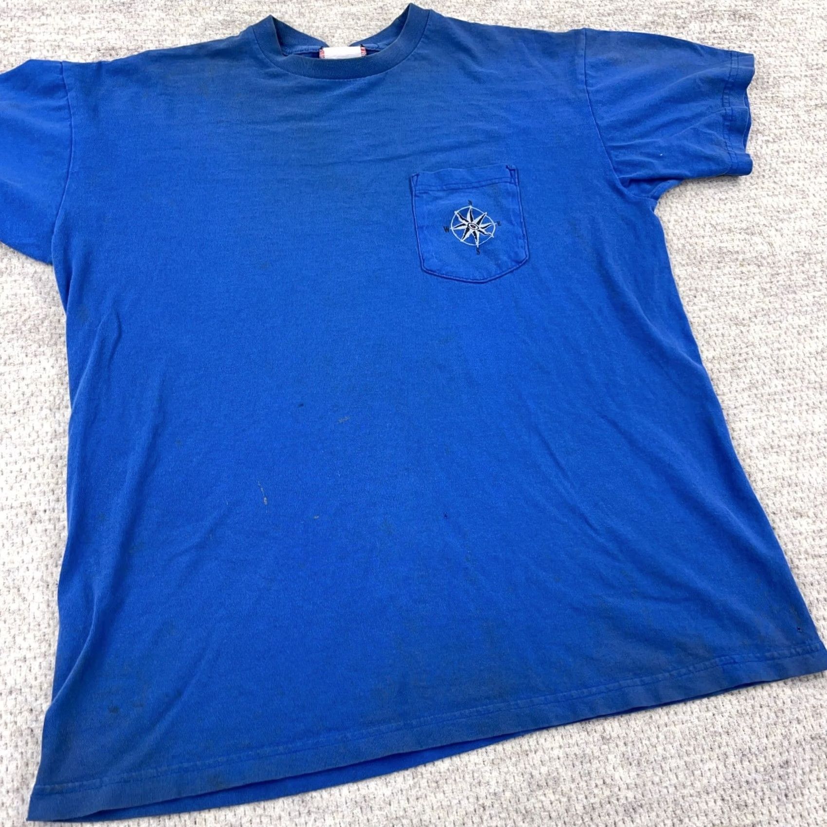 Marlboro VINTAGE Marlboro Shirt Men XL Blue Adventure Team Skiing Thrashed Grunge Pocket Shirt Size US XL / EU 56 / 4 - 3 Thumbnail
