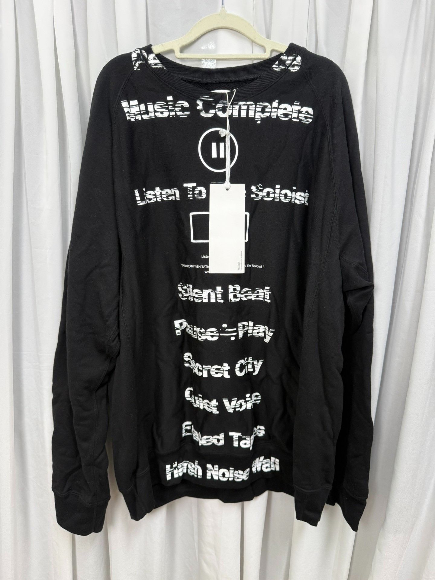 Takahiromiyashita The Soloist. The Soloist Brush-painted Oversized Sweatshirt Size US S / EU 44-46 / 1 - 1 Thumbnail