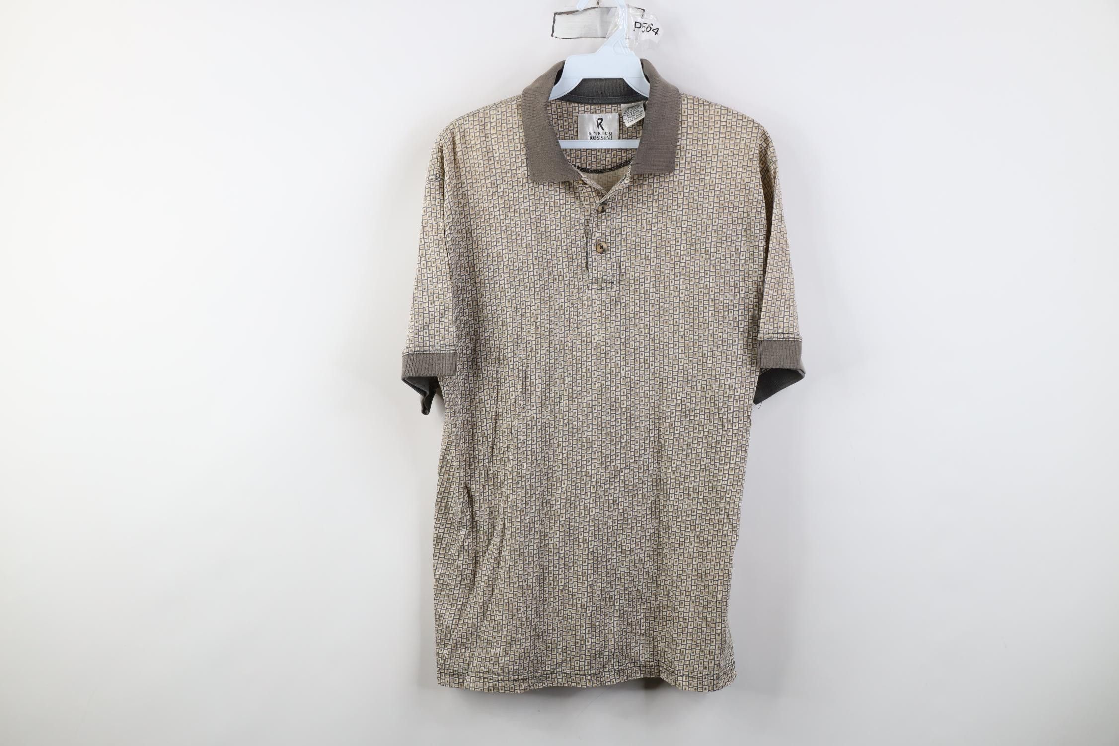 Vintage Vintage 90s Streetwear Knit Ringer Golf Polo Shirt Cotton Size US S / EU 44-46 / 1 - 1 Thumbnail
