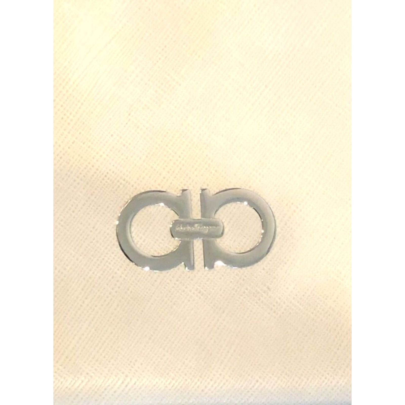 Salvatore Ferragamo Salvatore Ferragamo Gancini Hobo Shoulder Bag White Saffiano Leather Womens Small Bag Size ONE SIZE - 3 Thumbnail