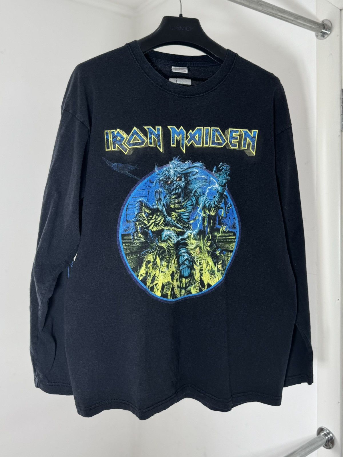Iron Maiden Vintage 2008 IRON MAIDEN Printed band T Shirt Size US L / EU 52-54 / 3 - 1 Thumbnail