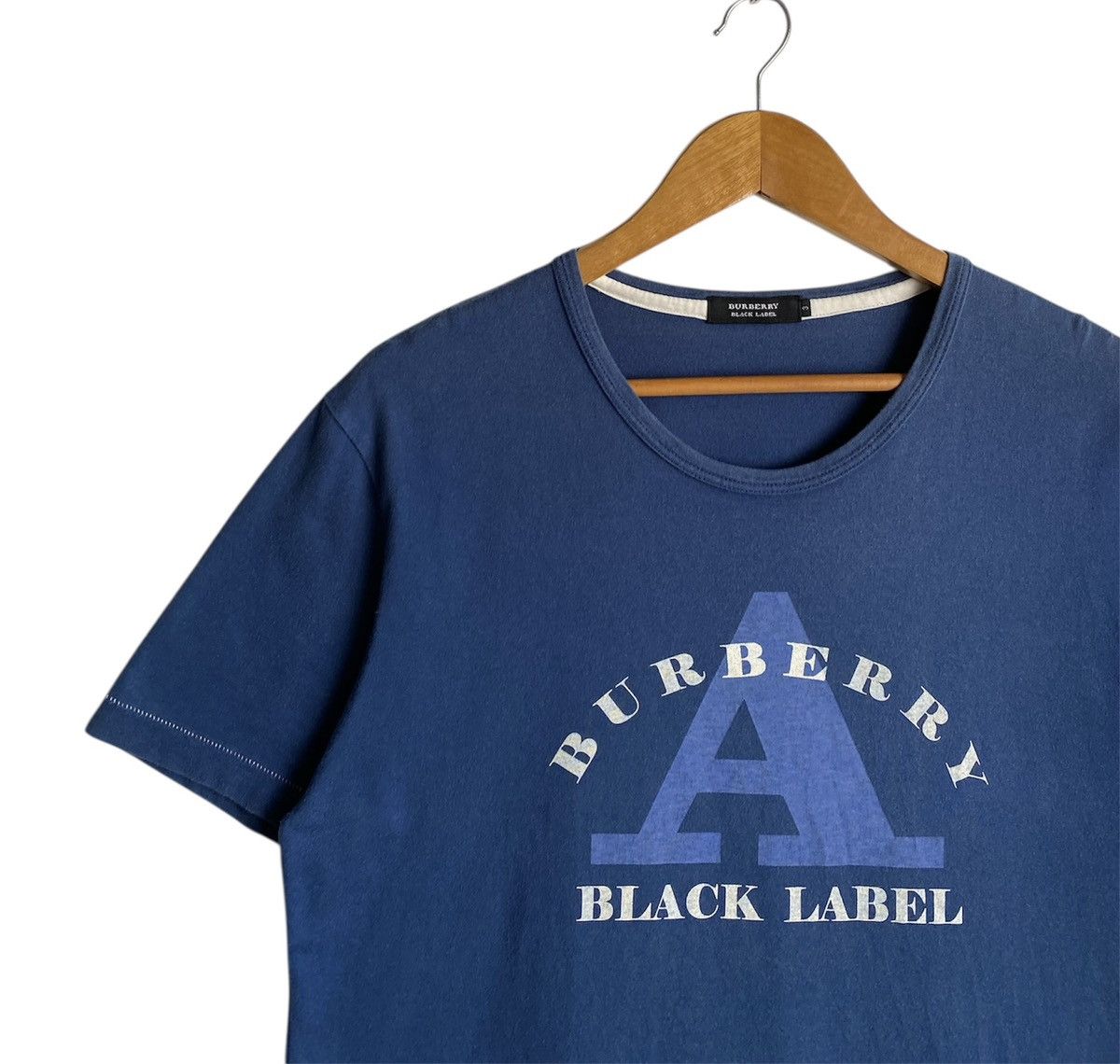 Burberry Rara🔥Burberry Black Label Shirt Big Logo Spell Out Size US L / EU 52-54 / 3 - 3 Thumbnail