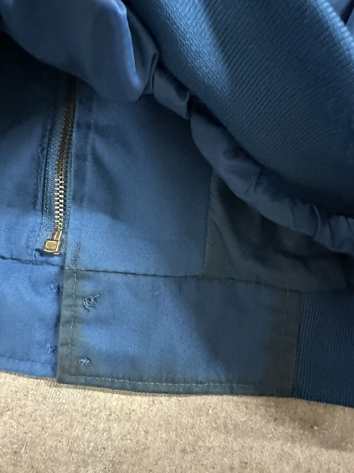 Vintage Vintage 80s Munsingwear Blue Zip Up Bomber Jacket Size US L / EU 52-54 / 3 - 9 Thumbnail