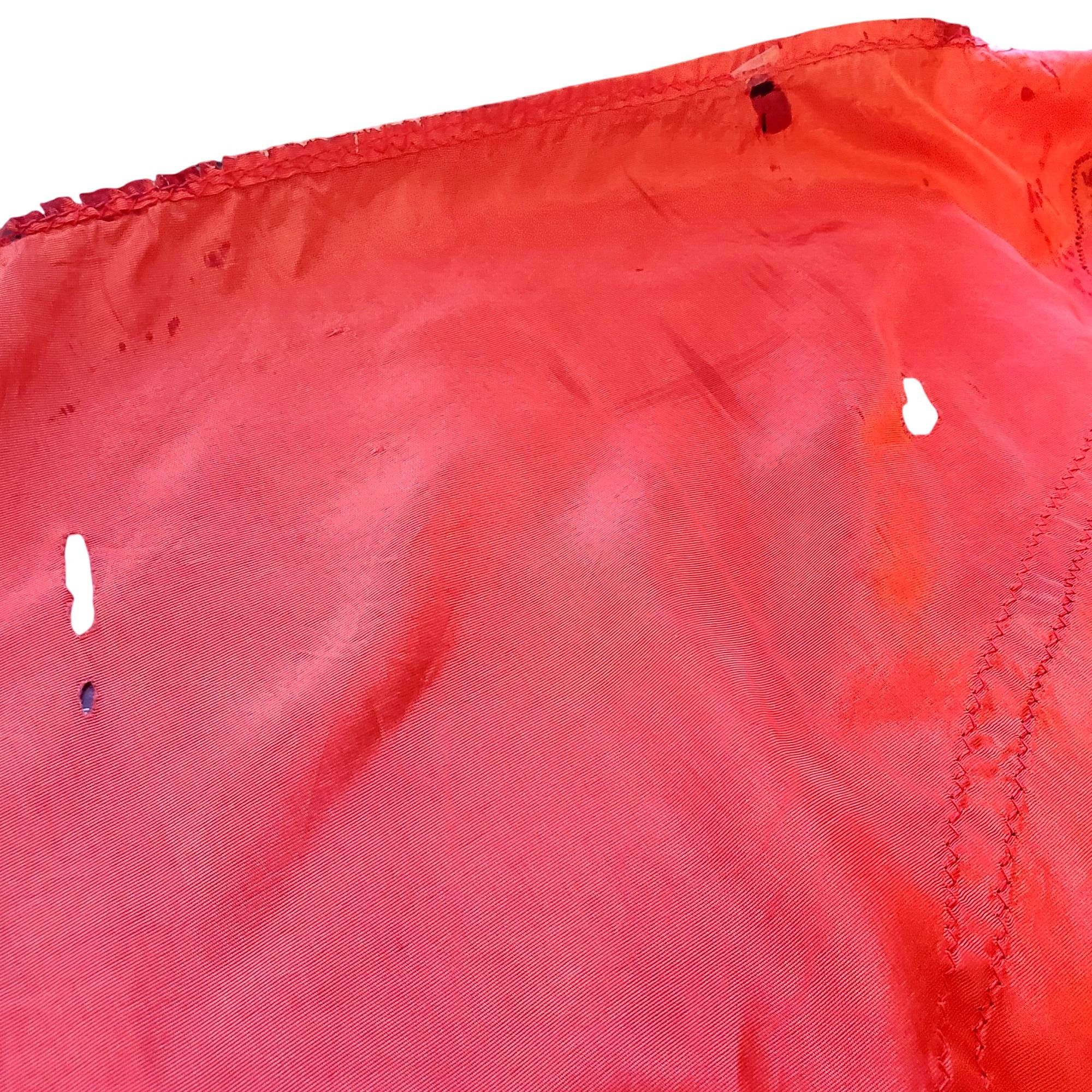 Vintage Vintage 30s Style Red Orange Acetate Maxi Size S Black Appli Size S / US 4 / IT 40 - 6 Thumbnail