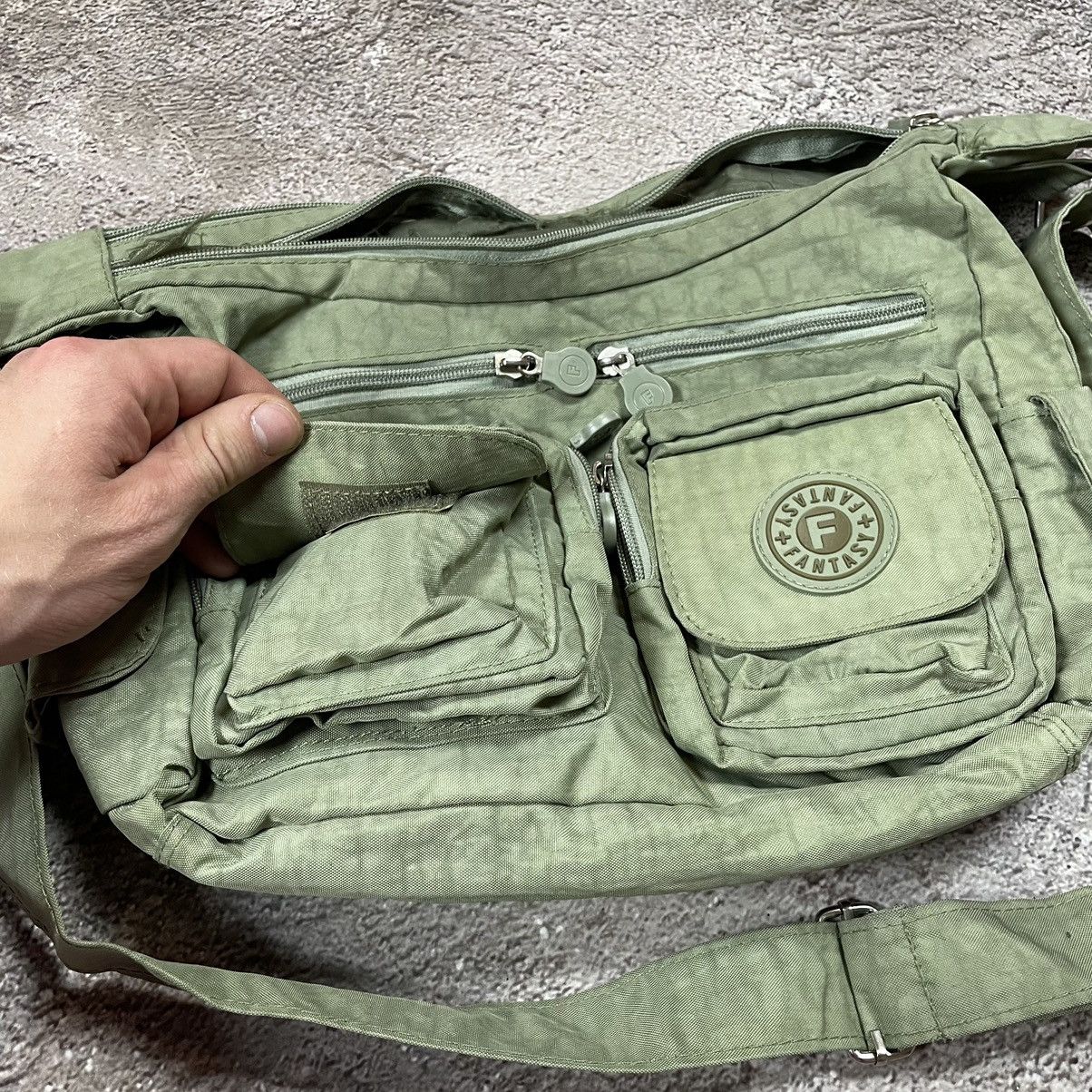 Vintage Vintage 90s Japanese Nylon Shoulder Bag Alt Goth Punk OS Size ONE SIZE - 9 Thumbnail