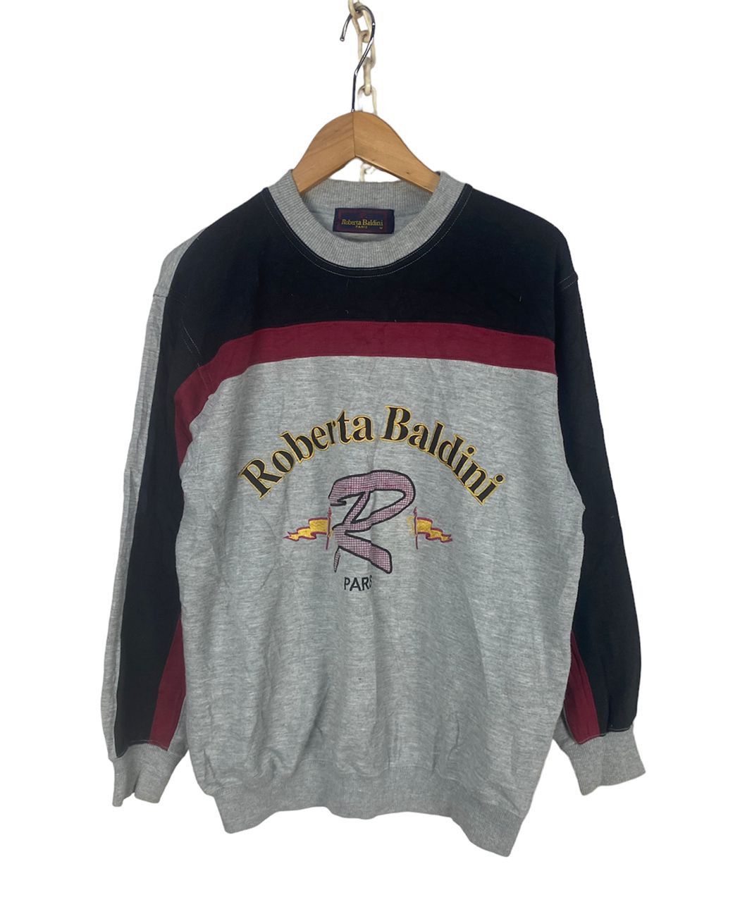 Japanese Brand Roberta baldini paris spellout sweatshirt Size US M / EU 48-50 / 2 - 1 Thumbnail