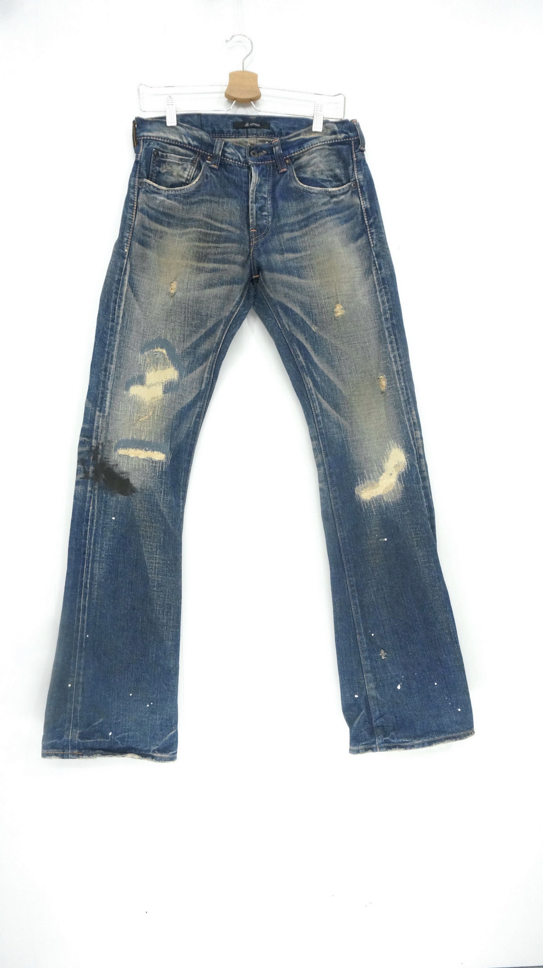 If Six Was Nine 🔴JOHN BULL🔴 Mudwash Distressed Selvedge Vintage Jeans Size US 30 / EU 46 - 1 Thumbnail