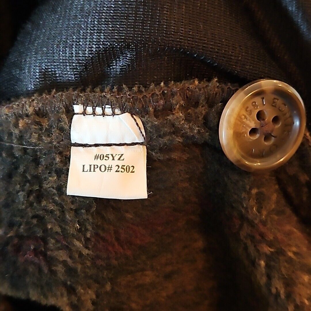 Orvis Vintage Orvis Fleece Teddy Jacket Mens XL Brown Black Plaid Size US XL / EU 56 / 4 - 9 Thumbnail