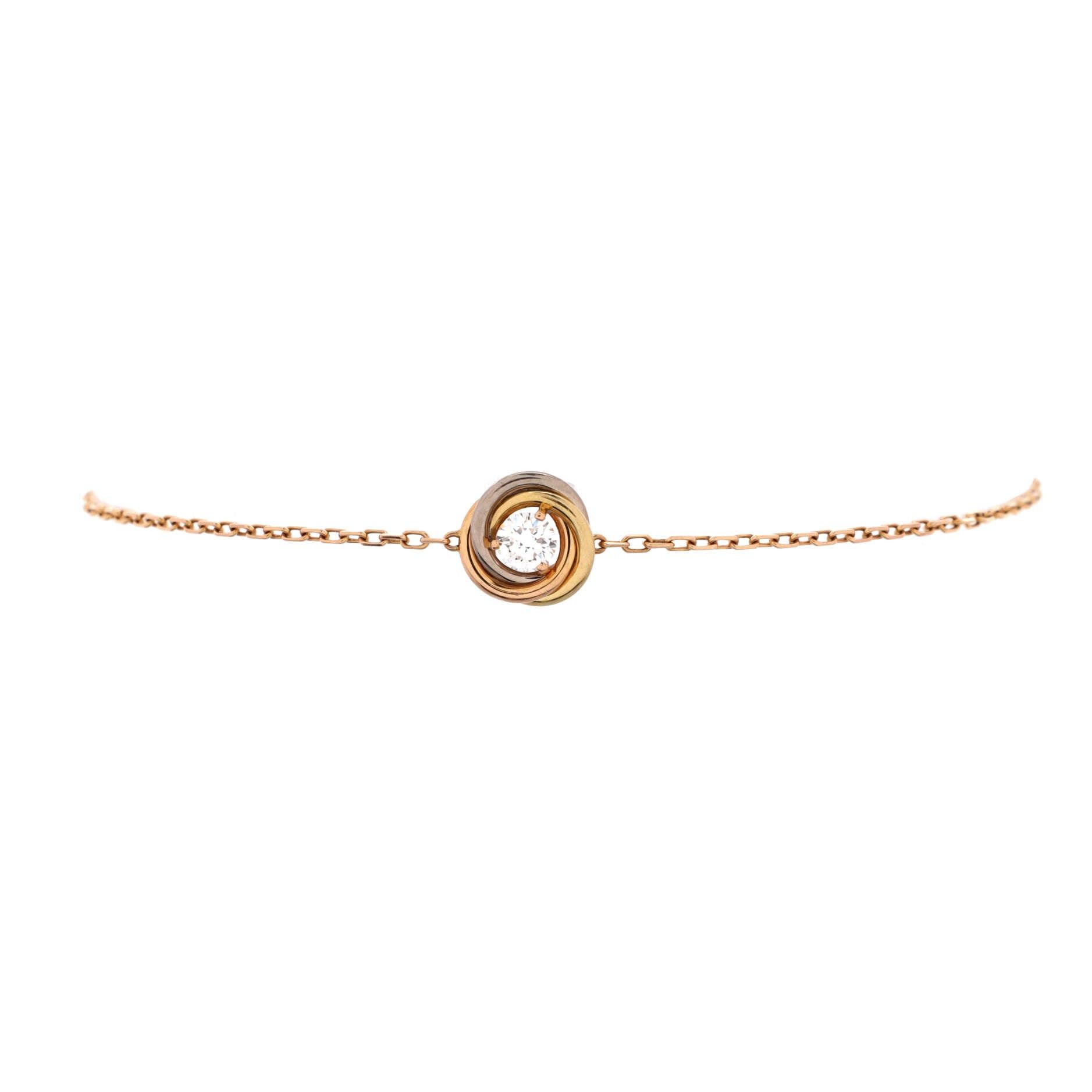 Cartier Trinity Diamond Chain Bracelet Size ONE SIZE - 1 Thumbnail