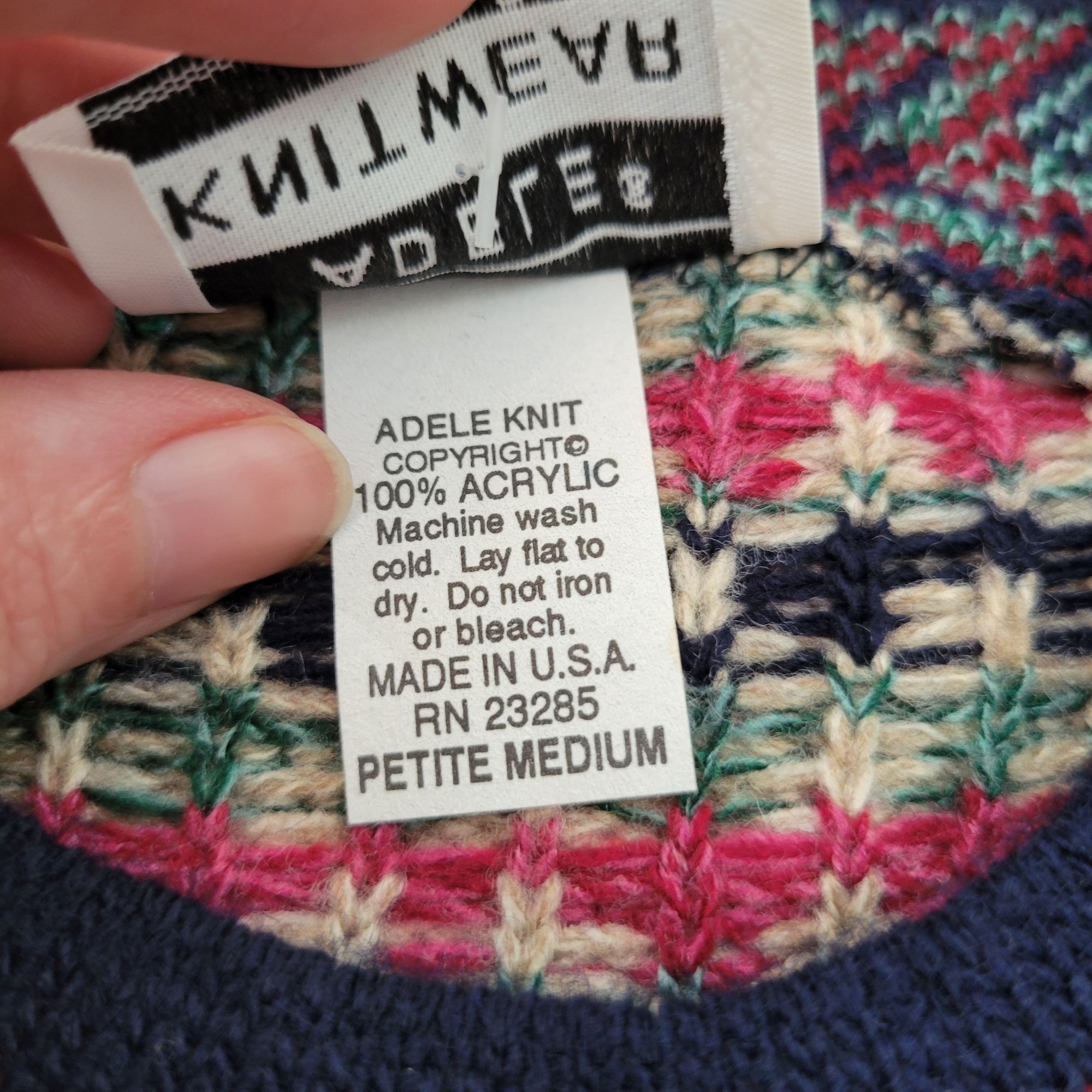 Other Adele Patchwork Sweater PM USA Multicolor Winter Layering Ov Size M / US 6-8 / IT 42-44 - 3 Thumbnail