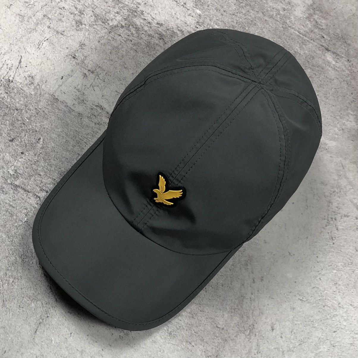 Lyle & Scott Lyle & Scott Tech Golden Eagle Logo Nylon Polyester Grey Cap Size ONE SIZE - 3 Thumbnail