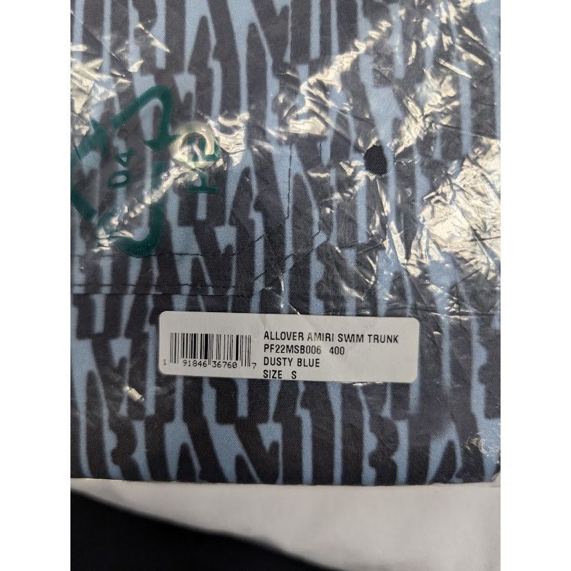 Amiri o1rshd1 Allover Amiri Swim Trunk Swim Shorts in Dusty Blue Size US 30 / EU 46 - 13 Thumbnail