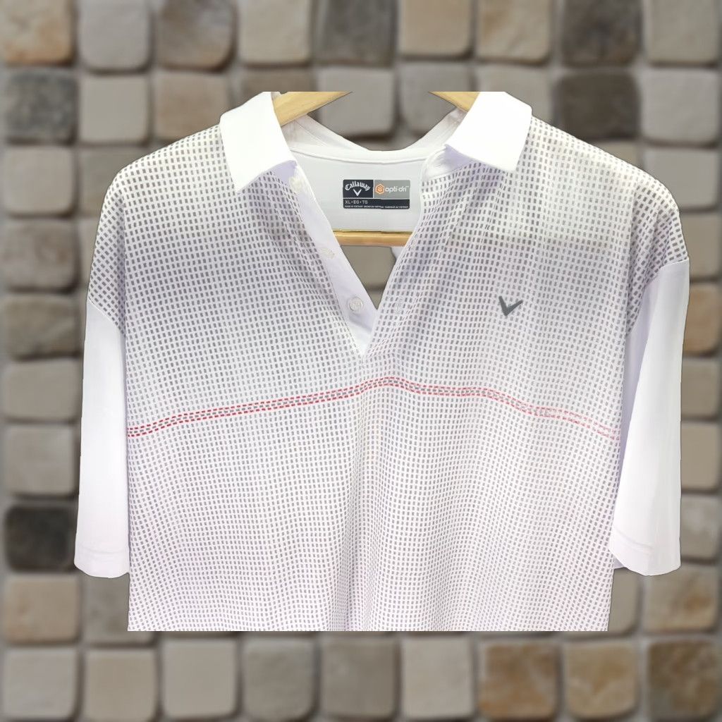 Callaway VINTAGE Callaway Polo Shirt Men XL Gray Short Sleeve Opti Dri Pullover Size US XL / EU 56 / 4 - 1 Thumbnail