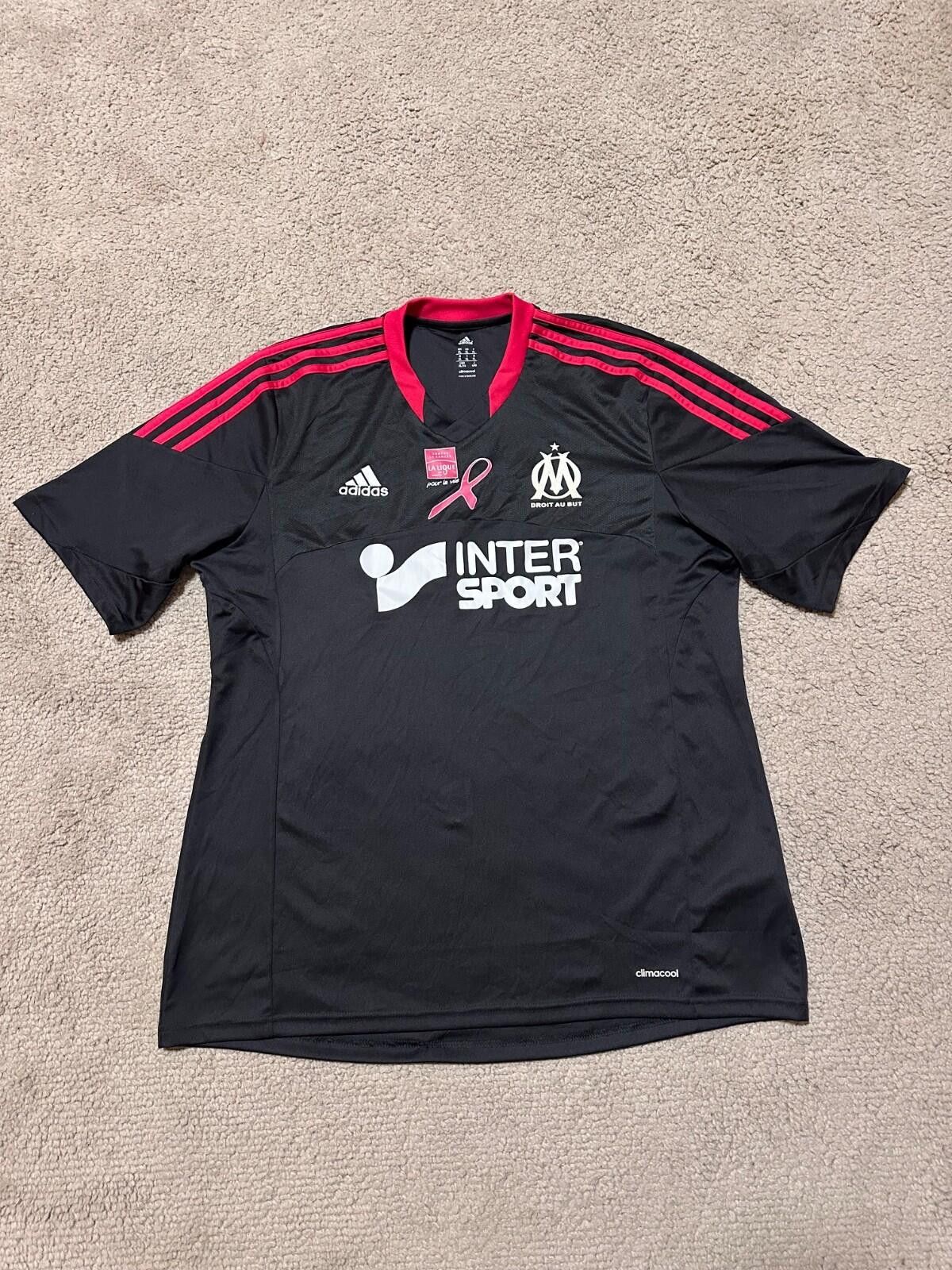 Adidas 2015-16 Olympique Marseille GK S/S Shirt Sz XL Size US XL / EU 56 / 4 - 1 Thumbnail