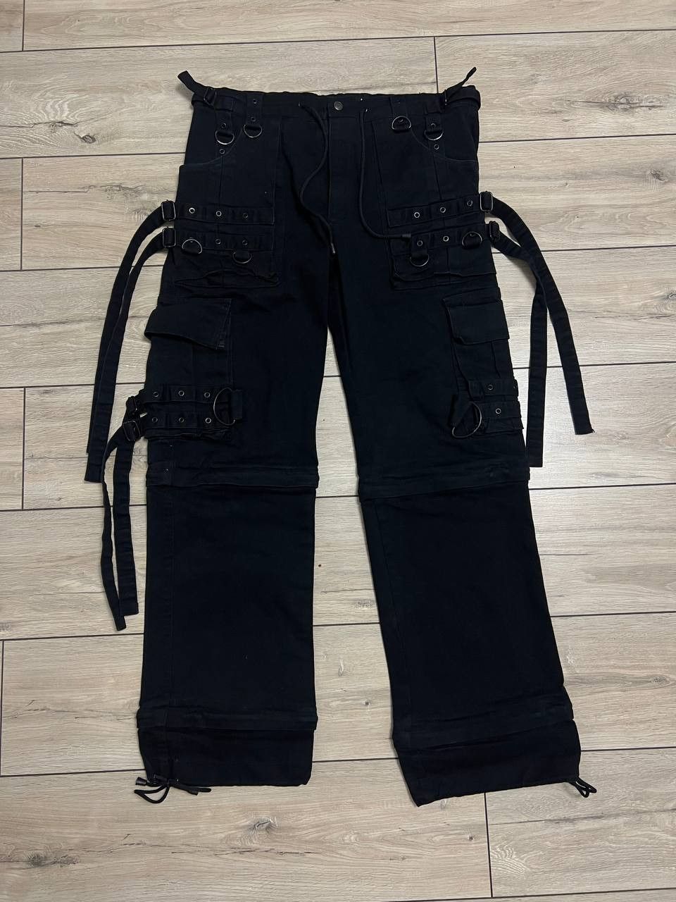Japanese Brand Gothicana by EMP Y2K Bondage Strap Cargo Pant 38x34 Size US 38 / EU 54 - 9 Thumbnail