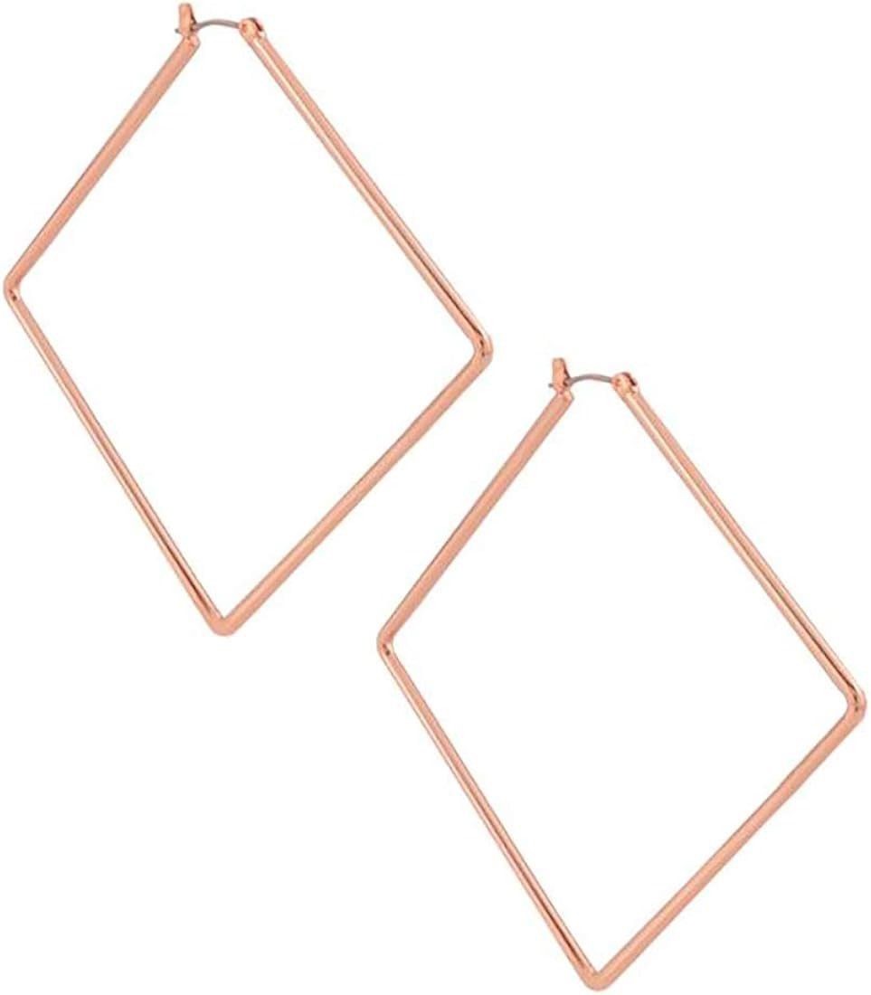 Other Uncommon James Rose Gold Girl Boss Hoop Earrings Size ONE SIZE - 2 Thumbnail