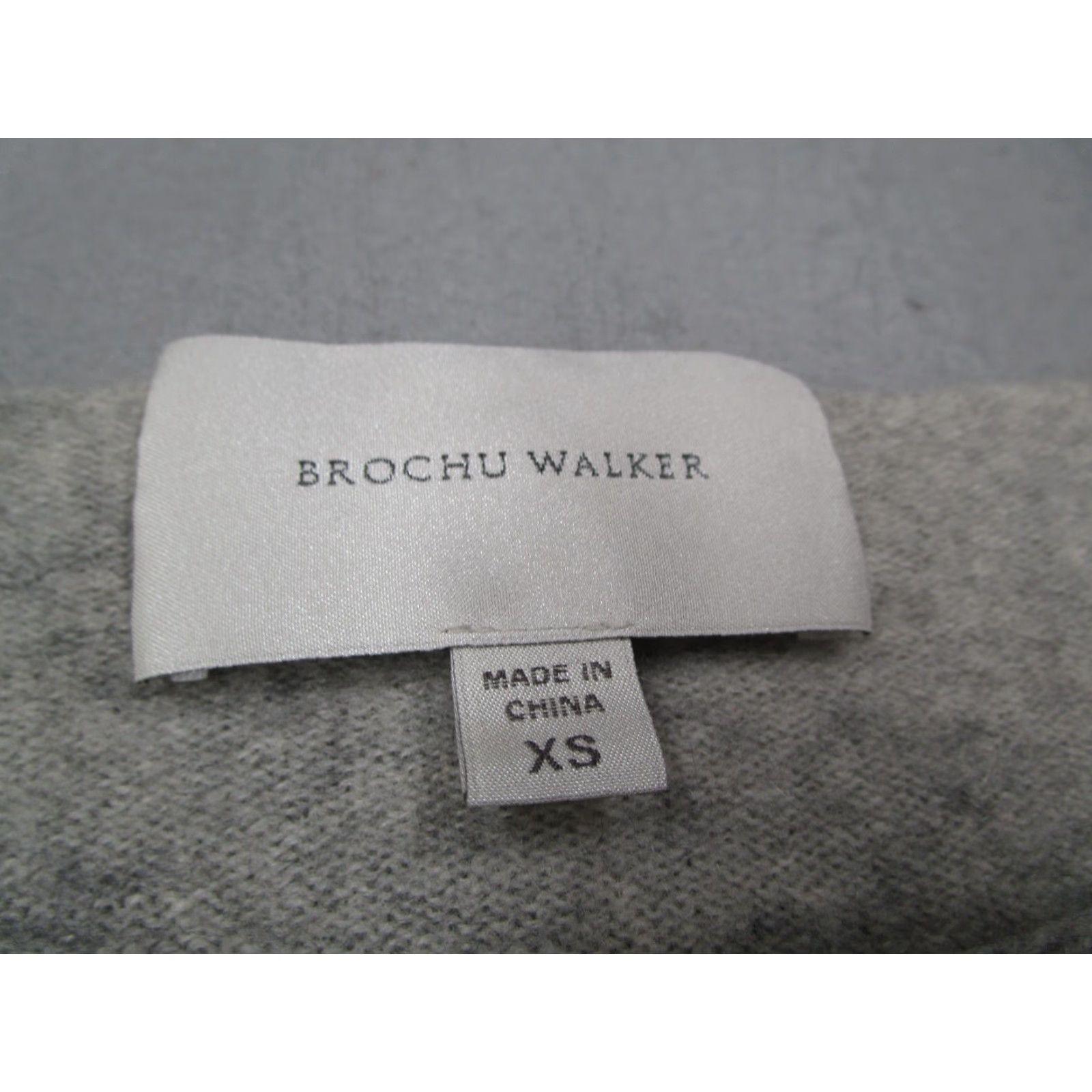 James Perse Brochu Walker Cashmere Sweater Womens Extra Small Gray Long Sleeve Wrap Size XS / US 0-2 / IT 36-38 - 2 Thumbnail