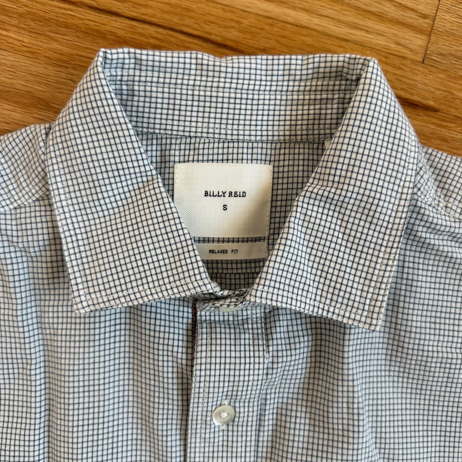 Billy Reid Billy Reid Selvedge Check Pattern S/S Button Up Shirt Size US S / EU 44-46 / 1 - 7 Thumbnail