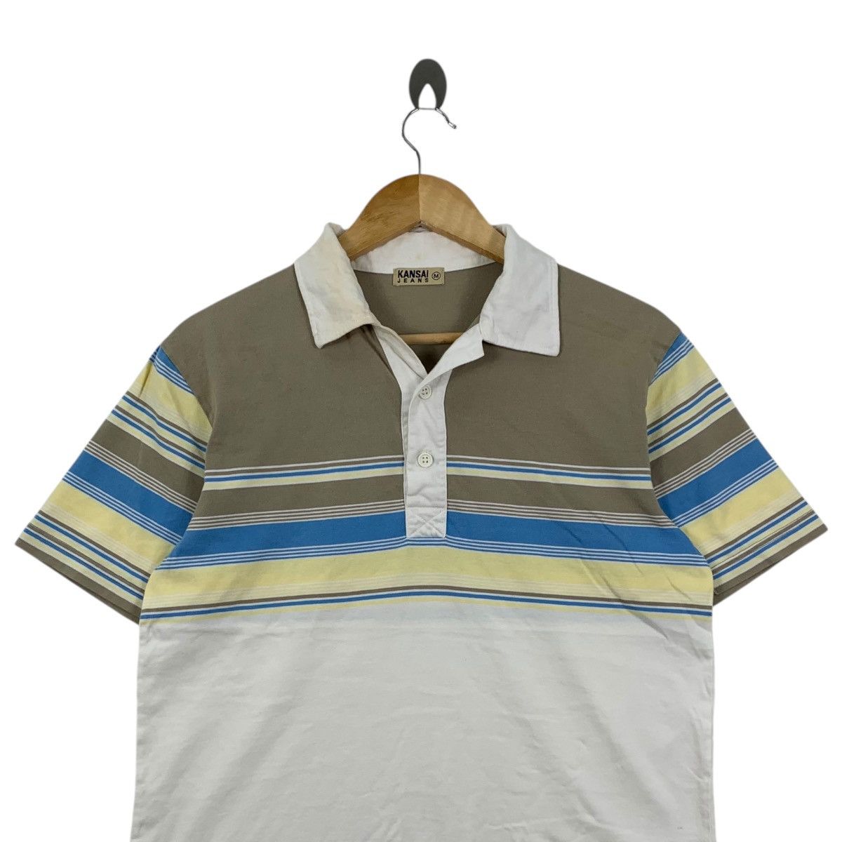 Japanese Brand × Kansai Yamamoto Kansai Jeans By KANSAI YAMAMOTO Japanese Brand Polos T-Shirt Size US M / EU 48-50 / 2 - 2 Thumbnail