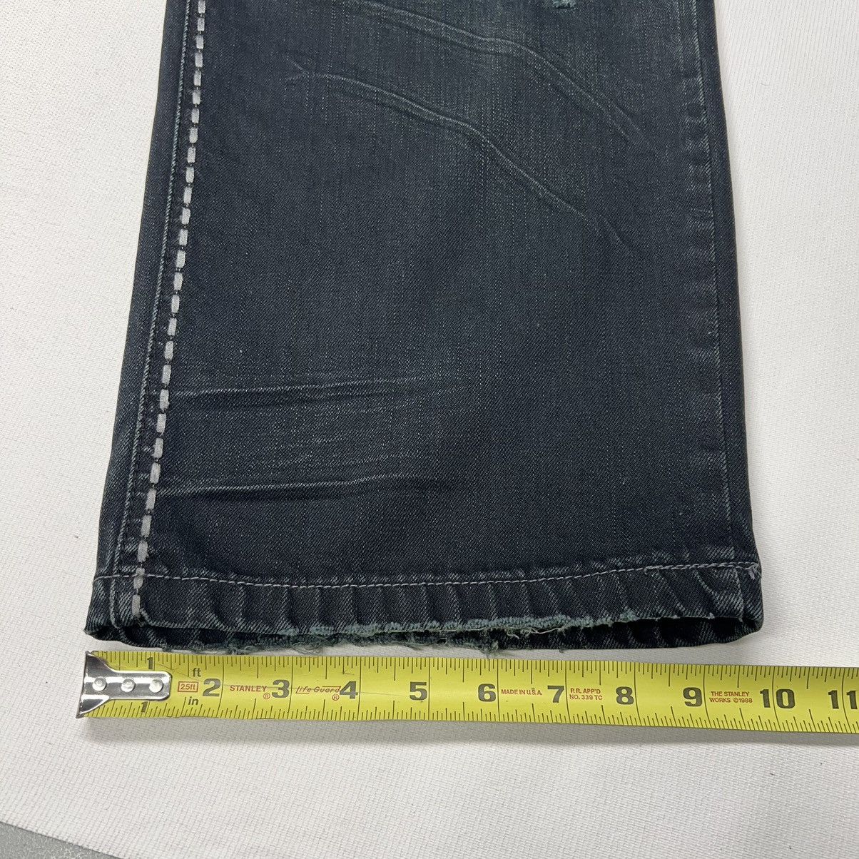 Imperious × Vintage Imperious Delf Jeans Black Denim Stitch Cross Pocket Y2K Size US 38 / EU 54 - 19 Thumbnail