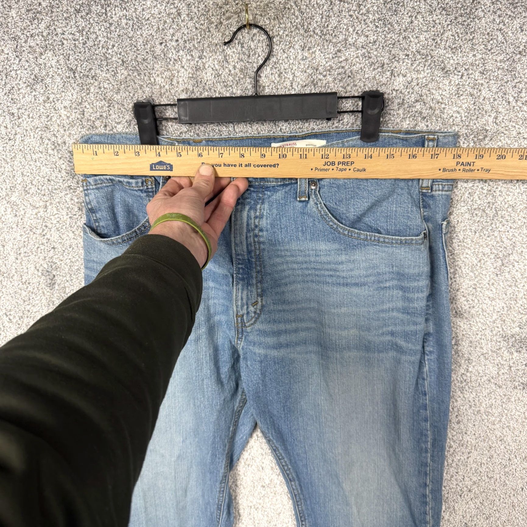 Vintage Levi Strauss Signature Bootcut Jeans Mens 36x29.5 Blue Stretch Denim Classic Jeans Denim Signature by Levi Strauss & Co. Bootcut Mens 36 Black? Size US 36 / EU 52 - 2 Thumbnail