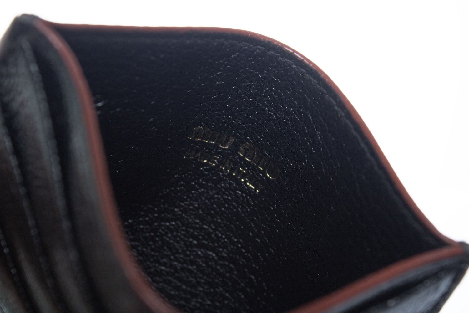Miu Miu Miu Miu, black leather card holder Size ONE SIZE - 3 Thumbnail