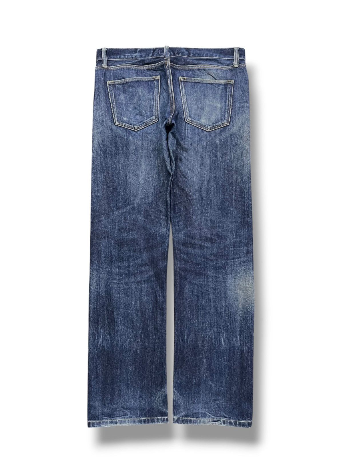 Uniqlo Vintage Uniqlo Selvedge Denim Japan - Faded Wash, Distressed Size US 34 / EU 50 - 3 Thumbnail