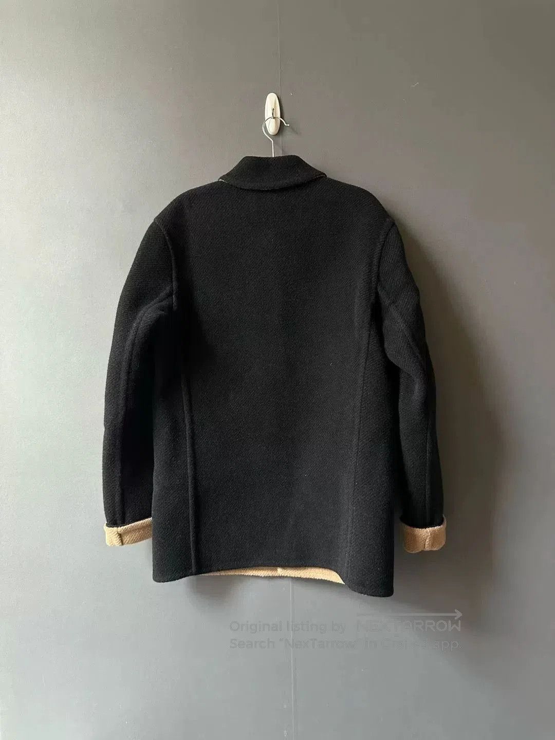 Loewe loewe wool coat with leather label. Size US L / EU 52-54 / 3 - 2 Thumbnail