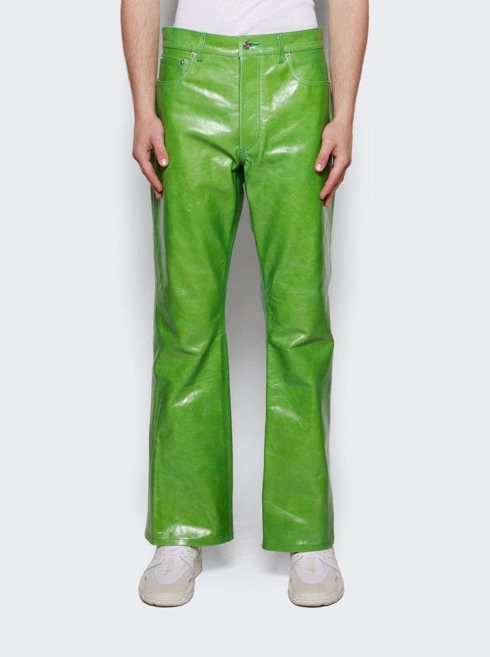 Gallery Dept. o1mle0226 Logan Flare Jeans in Apple Green Size US 38 / EU 54 - 3 Thumbnail