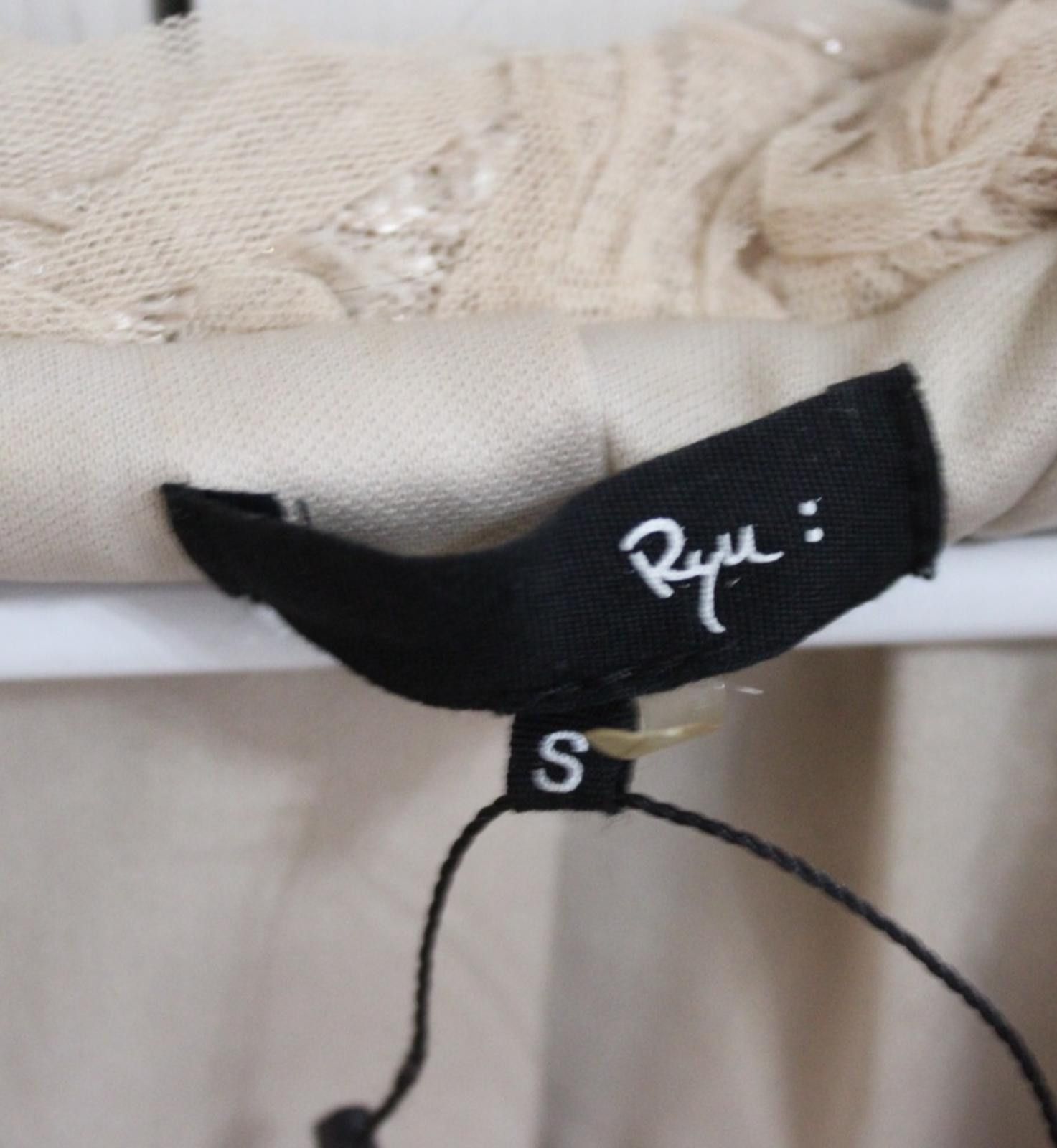 Ryuichiro Shimazaki Ryu Beige Embroidered and Pearl-Accented Dress w Tulle Small Size S / US 4 / IT 40 - 7 Thumbnail