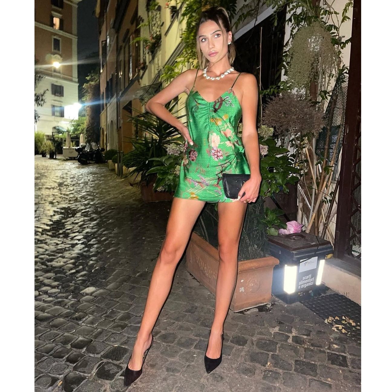 Zara ZARA Green Floral Slip Mini Dress NWT Blogger Favorite Size M / US 6-8 / IT 42-44 - 14 Thumbnail