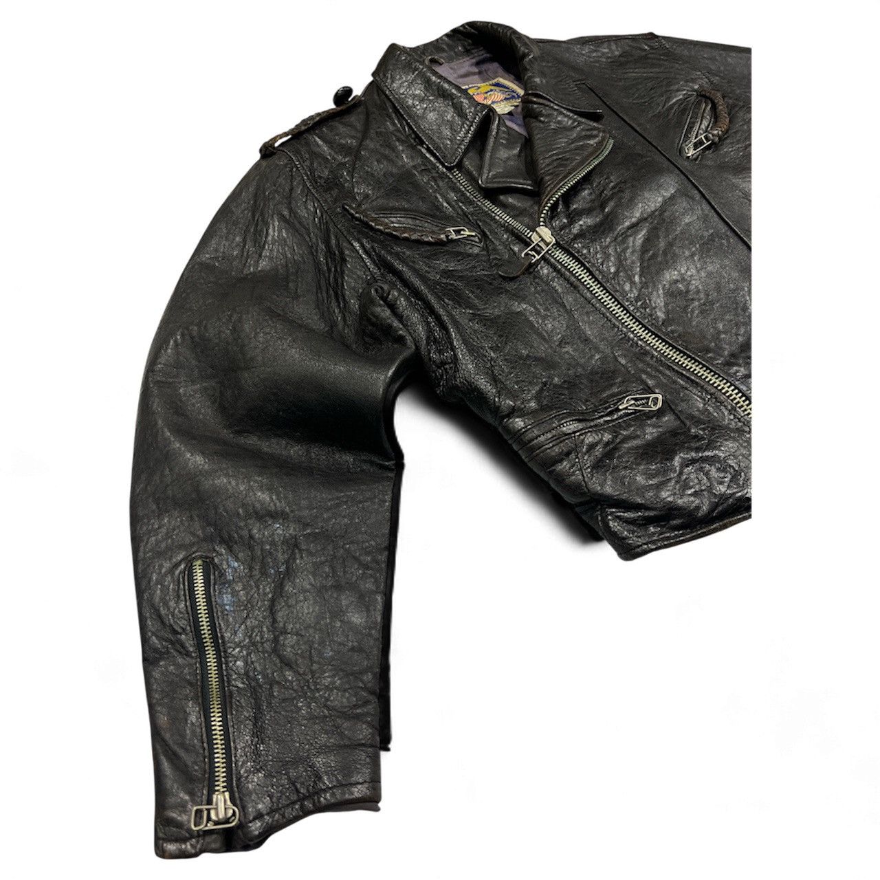 Avirex Vintage Avirex Double Rider Leather Jacket 80's Size US S / EU 44-46 / 1 - 6 Thumbnail