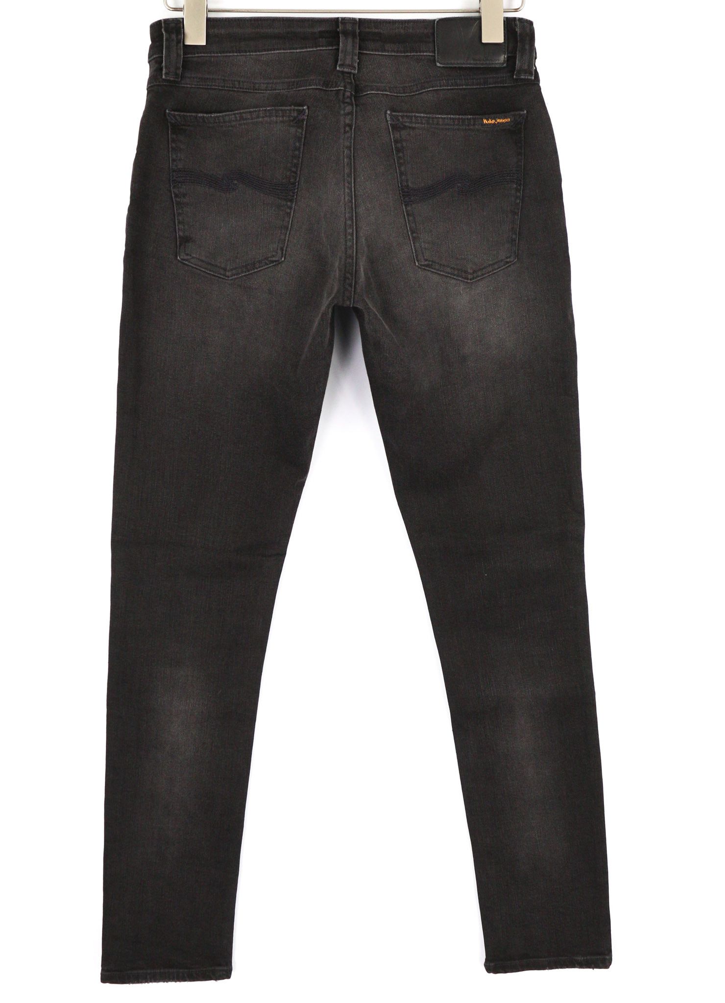 Nudie Jeans SKINNY LIN W30/L32 Black Organic Ripped Washed 81907 Size US 30 / EU 46 - 2 Thumbnail