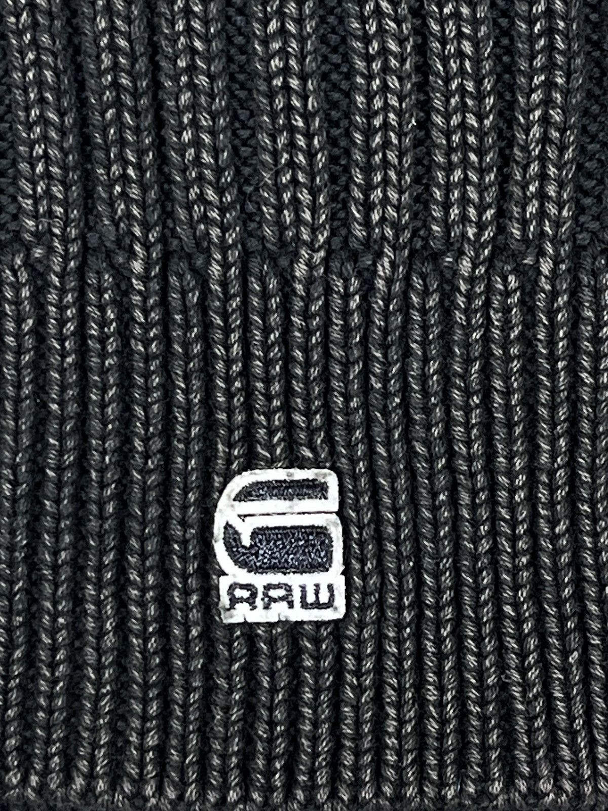 G-Star Vintage Y2K G Star ribbed faded avantgarde logo beanie hat Size ONE SIZE - 2 Thumbnail