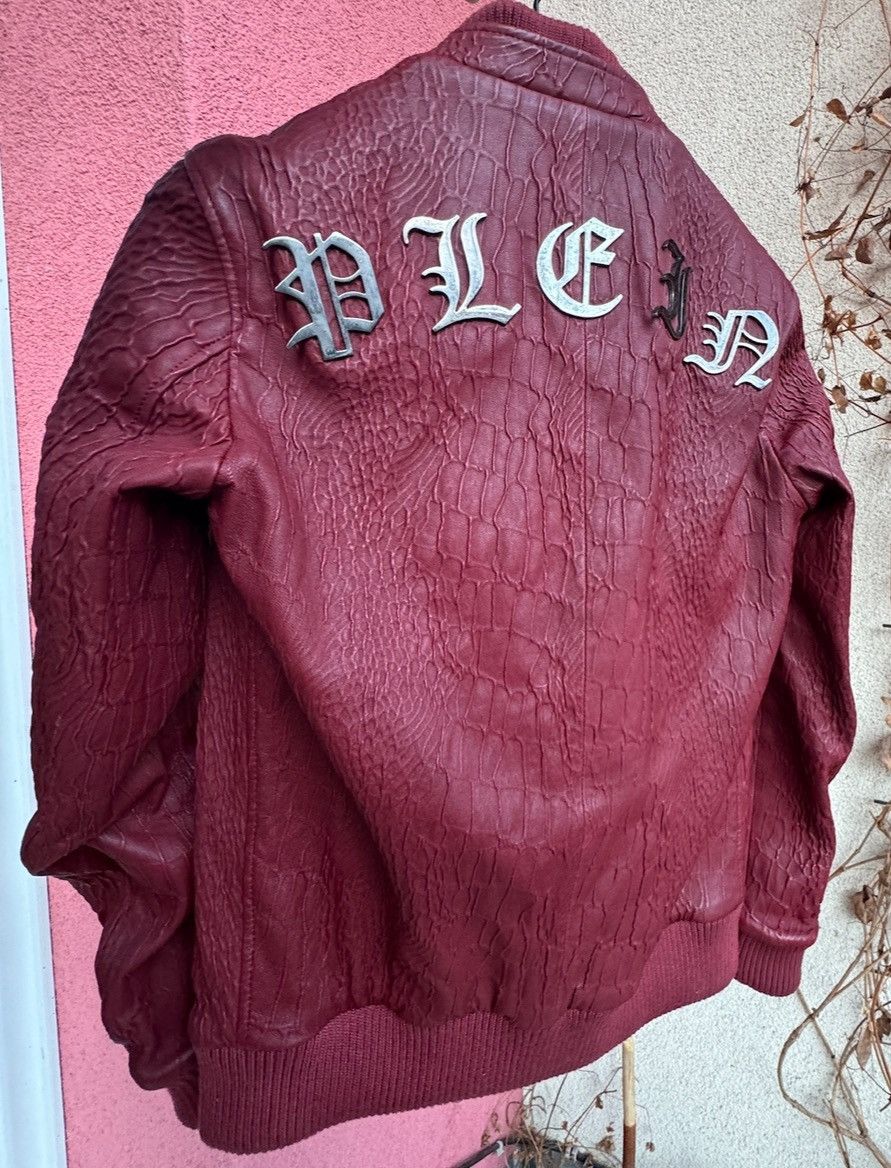 Philipp Plein 🔥 PHILIPP PLEIN Red Leather Jacket (Size L) Size US L / EU 52-54 / 3 - 2 Thumbnail