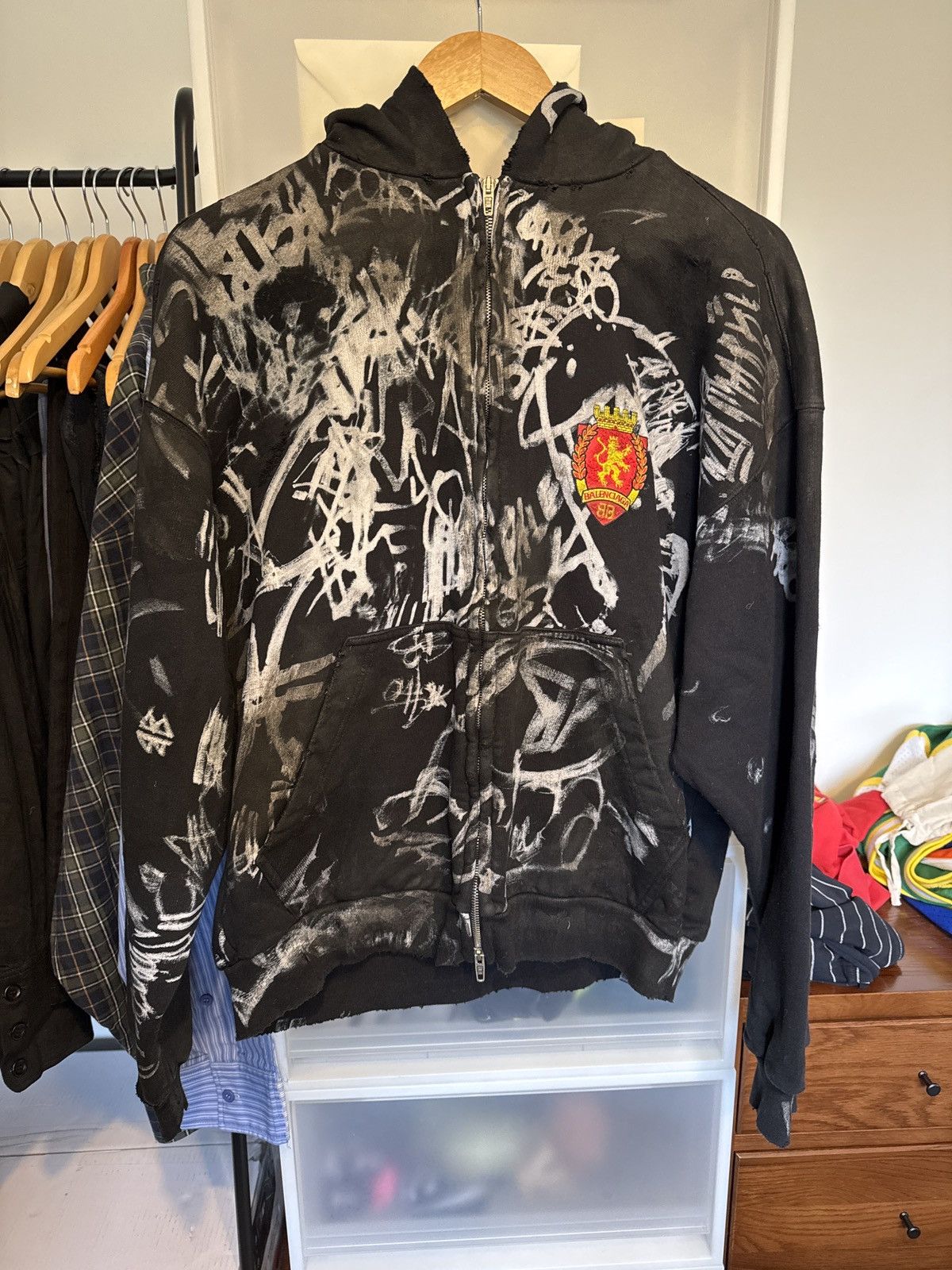 Balenciaga Skater Hoodie Size US XXS / EU 40 - 1 Thumbnail
