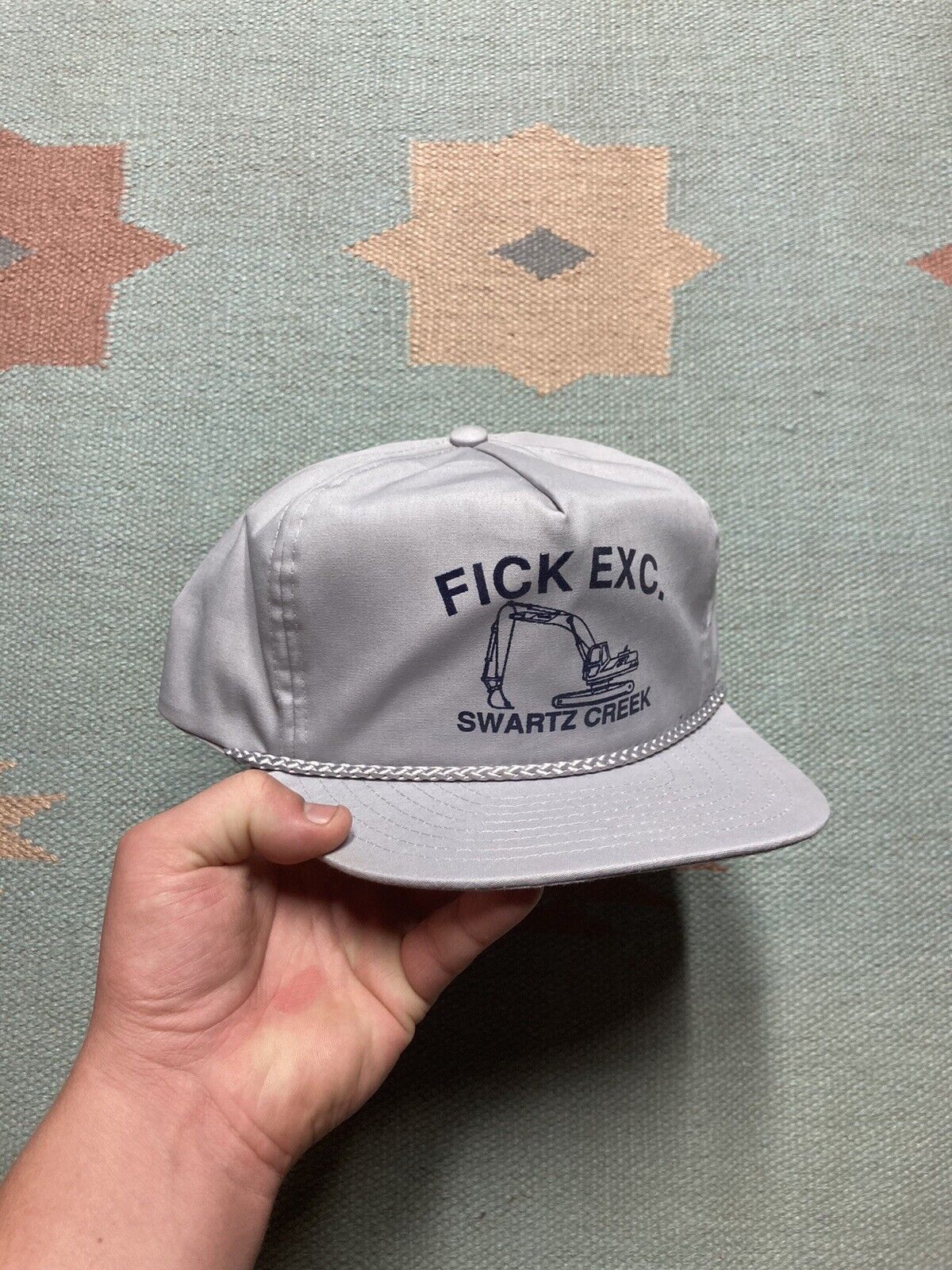 Nissan × Vintage VTG Snap hat fick excavation tractor construction Michigan Size ONE SIZE - 1 Thumbnail