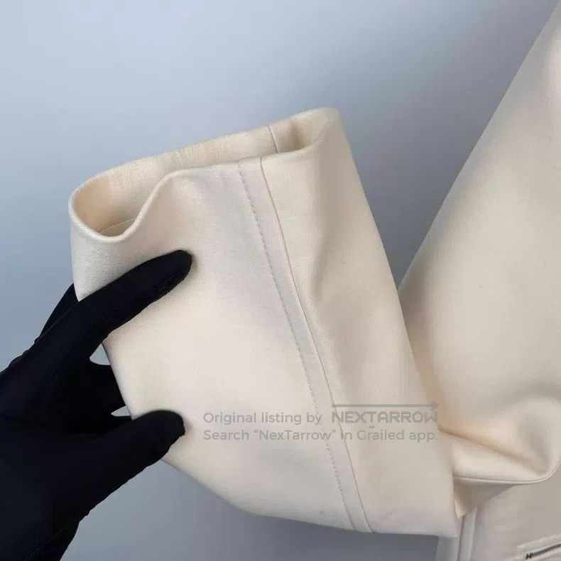 Hermes Hermes White Long Sleeve Zip-Up Jacket with Pig Nose Zippe Size XXS / US 00 / IT 34 - 5 Thumbnail
