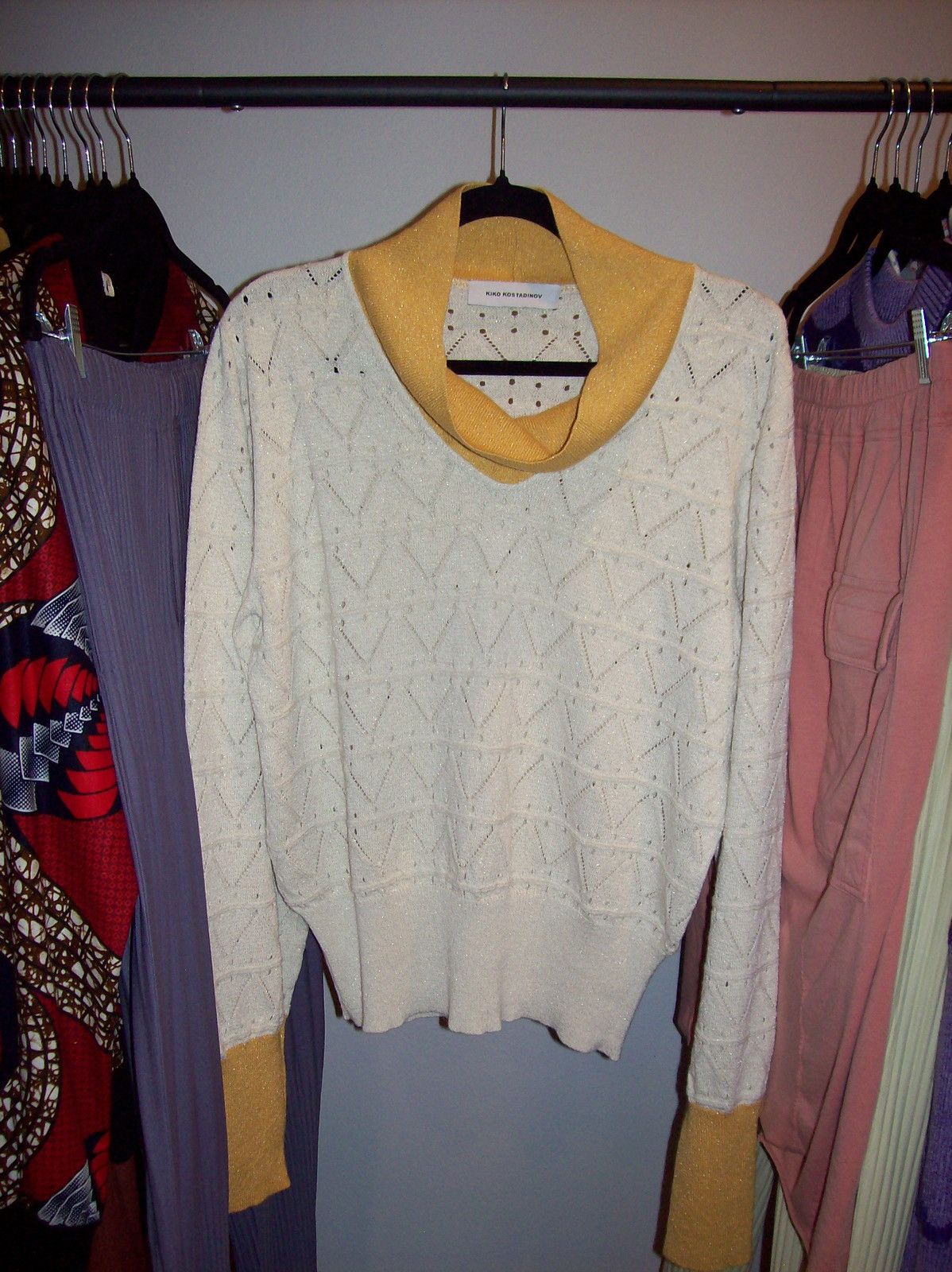 Kiko Kostadinov Kiko Kostadinov SS24 Beige & Yellow Brecht Turtleneck Size US M / EU 48-50 / 2 - 9 Thumbnail