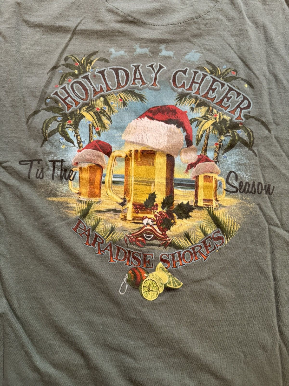 Paradise × Tommy Bahama × Vintage ‘Tis The Season (For Beers!) Hawaiian Xmas Party Vintage Tee Size US L / EU 52-54 / 3 - 9 Thumbnail