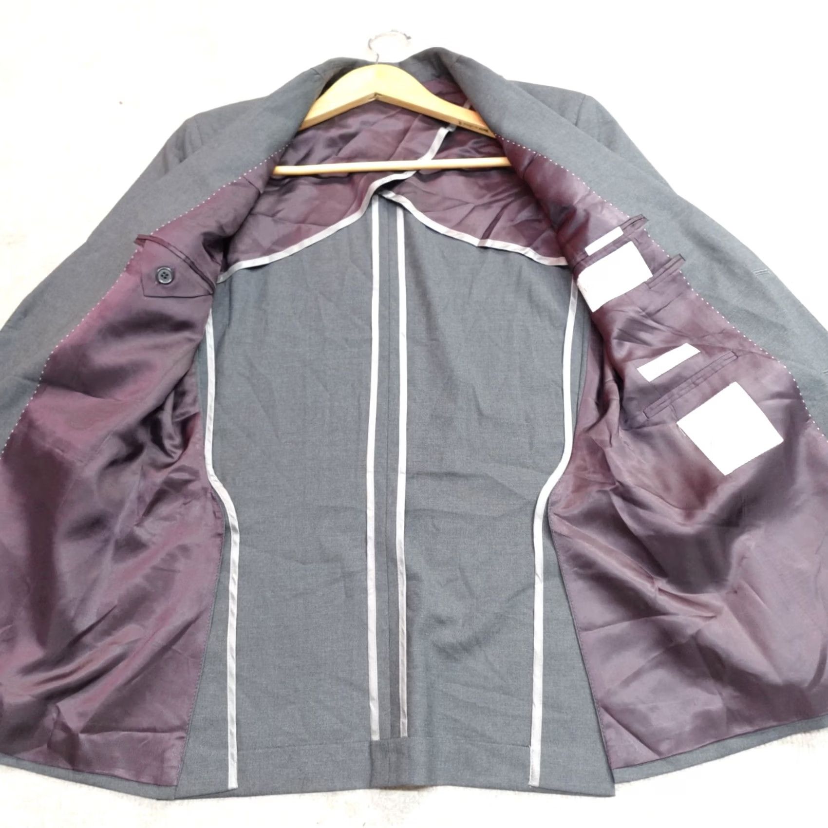 Jack Victor Jack Victor Sport Coat 36R Gray Half Unstructured Super 110's Wool Size US XXS / EU 40 - 5 Thumbnail
