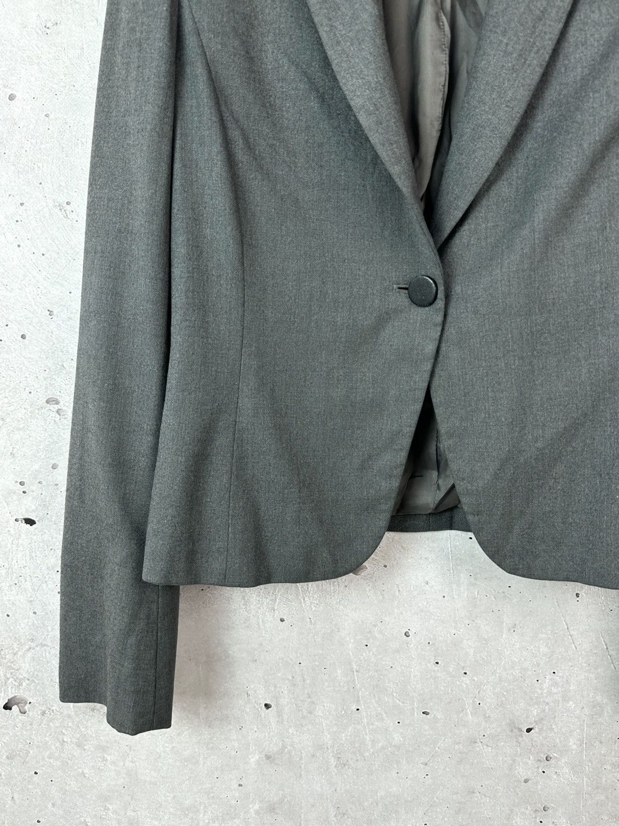 Moschino Vintage Moschino Made in Italy Wool Grey Blazer Jacket Size M / US 6-8 / IT 42-44 - 4 Thumbnail