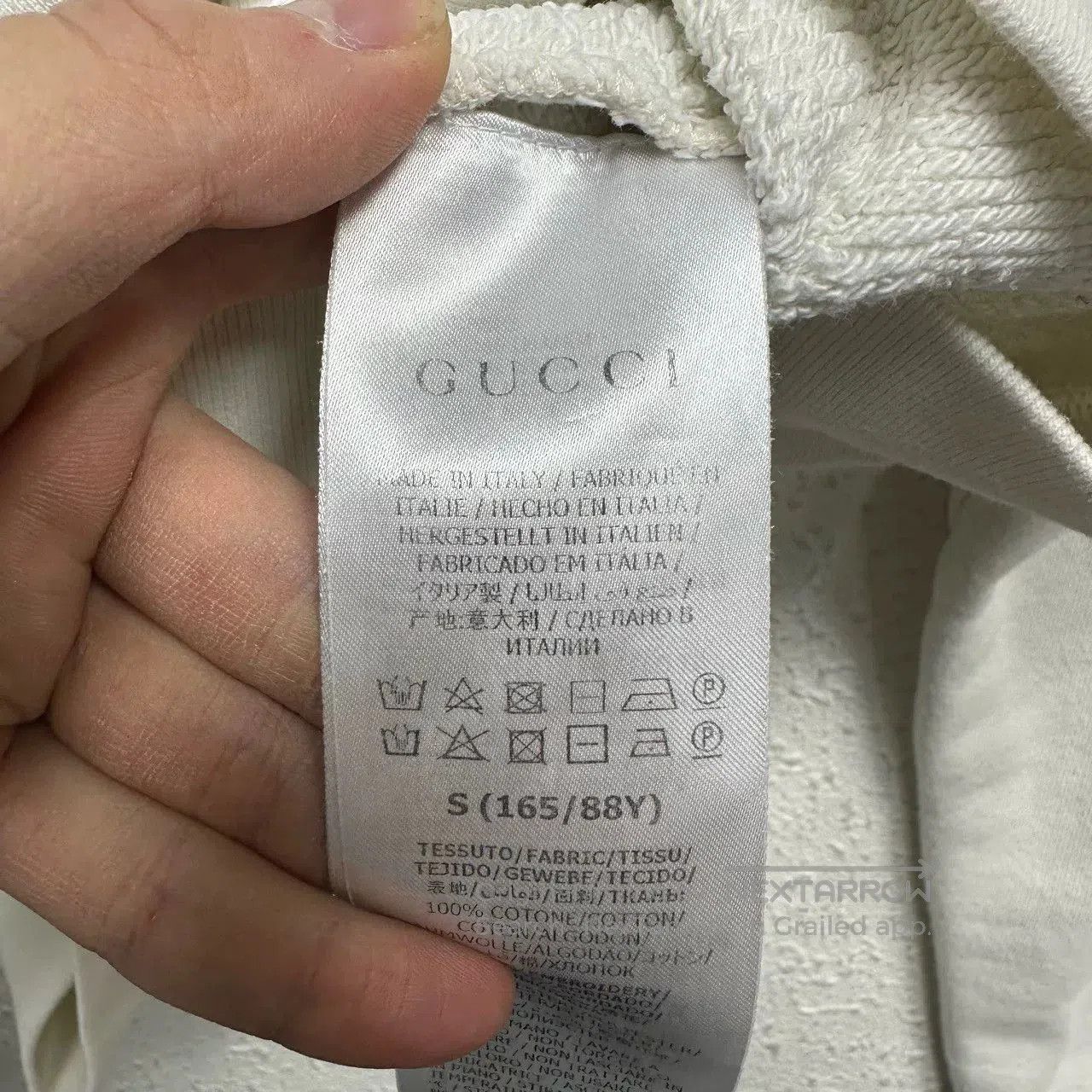 Gucci gucci cream logo embroidered long sleeve sweatshirt. Size US S / EU 44-46 / 1 - 4 Thumbnail