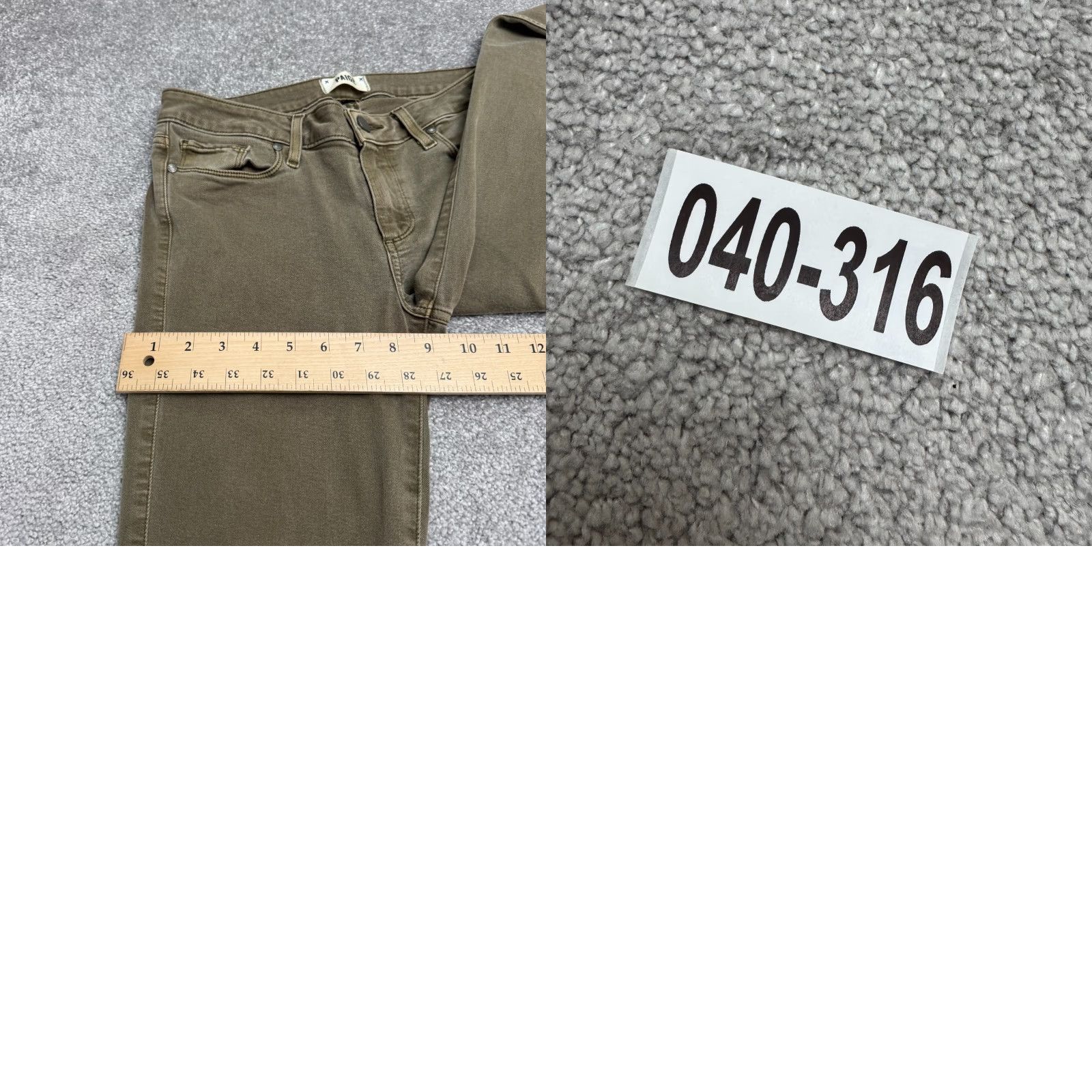 Paige Paige Verdugo Jeans Womens 30 Green Mid Rise Skinny Stretch Denim Casual City Outdoor 90s Mens Womens Girls? Size 30" / US 8 / IT 44 - 10 Thumbnail