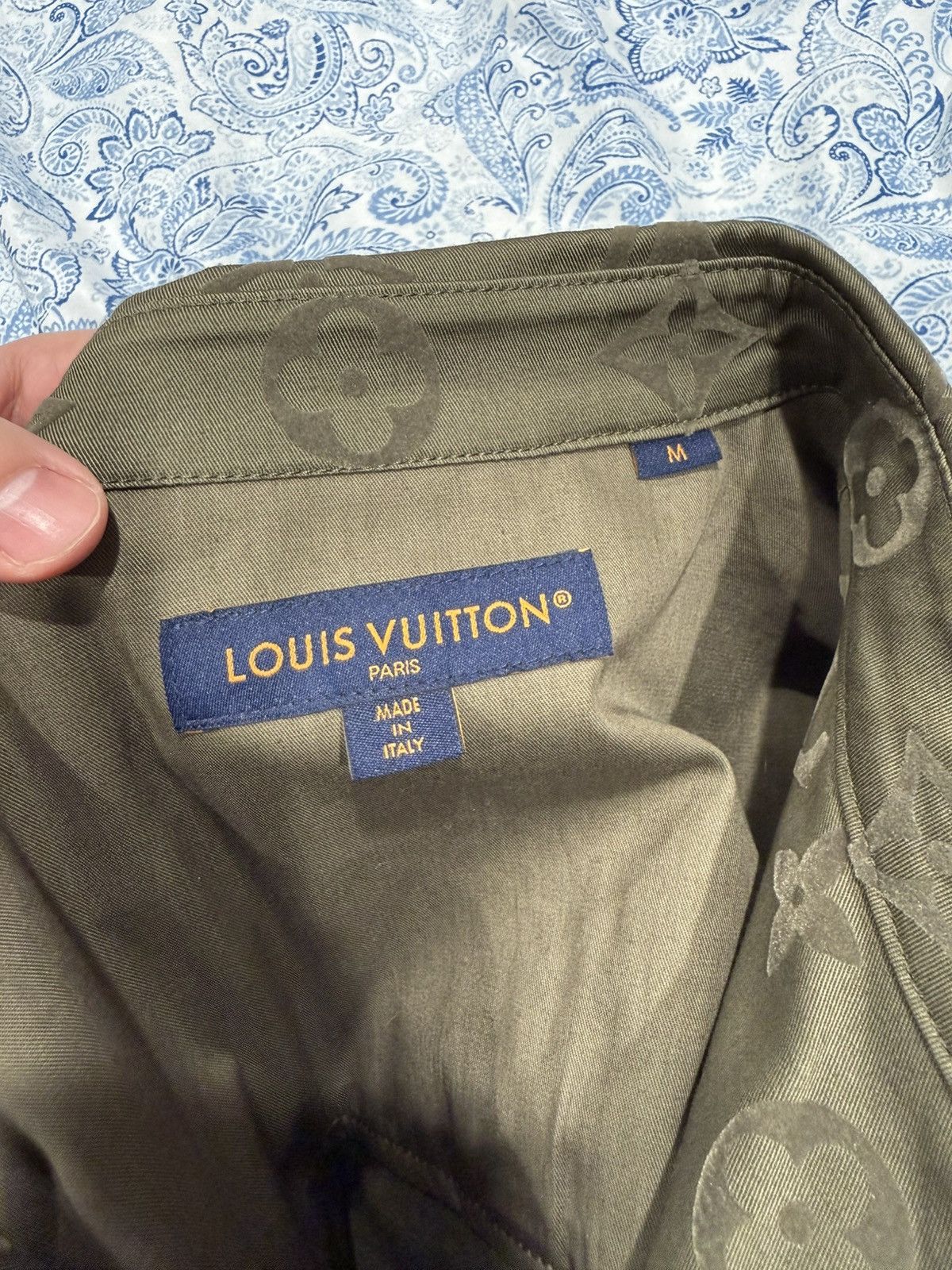 Louis Vuitton Louis Vuitton Olive Monogram Overshirt Size US M / EU 48-50 / 2 - 6 Thumbnail