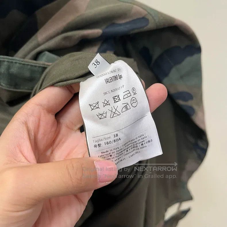 Valentino Valentino Camouflage diamond-encrusted hooded jacket Size US S / EU 44-46 / 1 - 7 Thumbnail