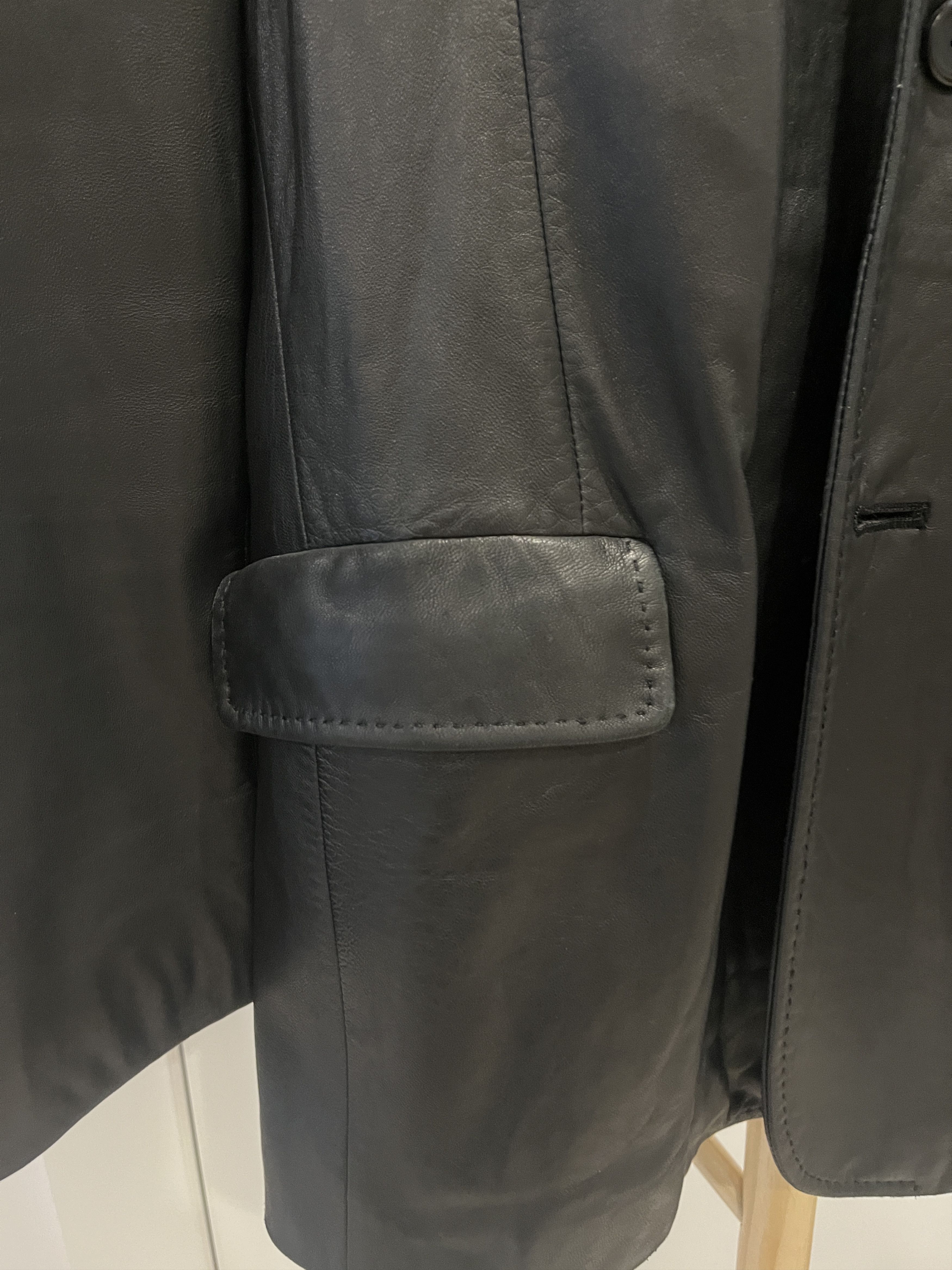 Yohji Yamamoto AAR Yohji Design Studio Sheepskin Leather Blazer Jacket Size US L / EU 52-54 / 3 - 3 Thumbnail
