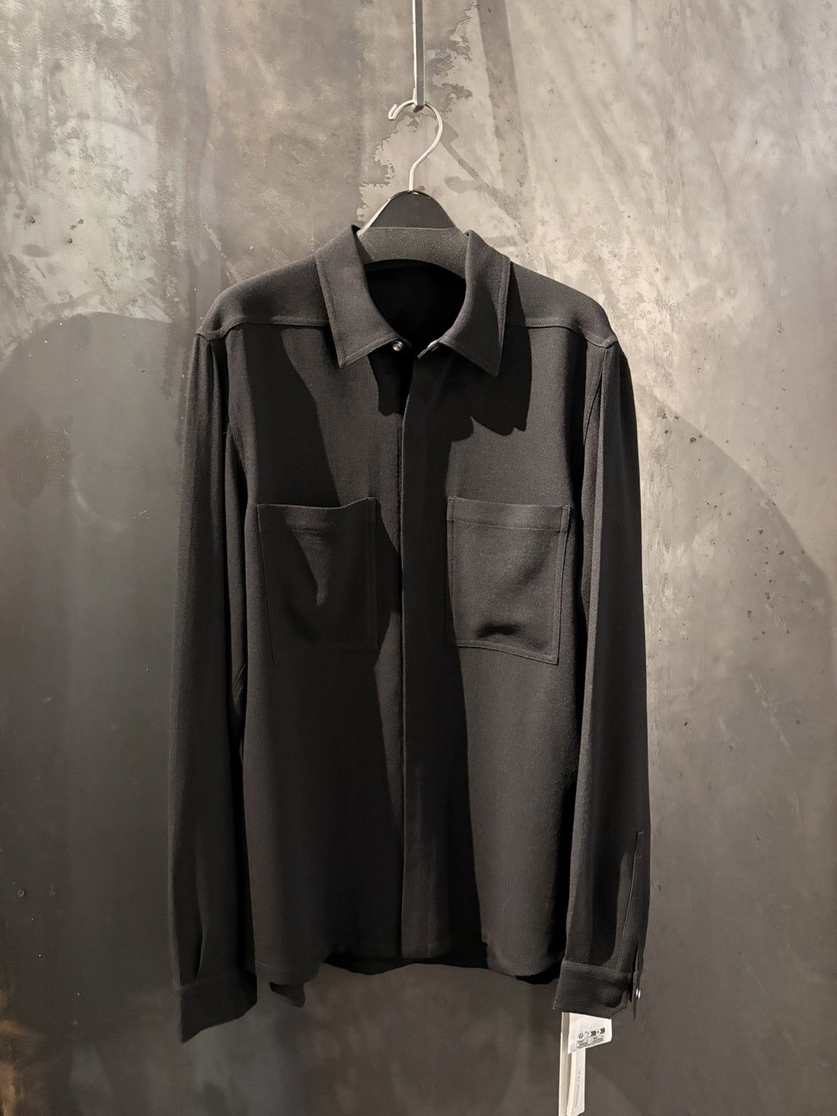 Rick Owens RICK OWENS CREPE OUTERSHIRT Size US M / EU 48-50 / 2 - 1 Thumbnail