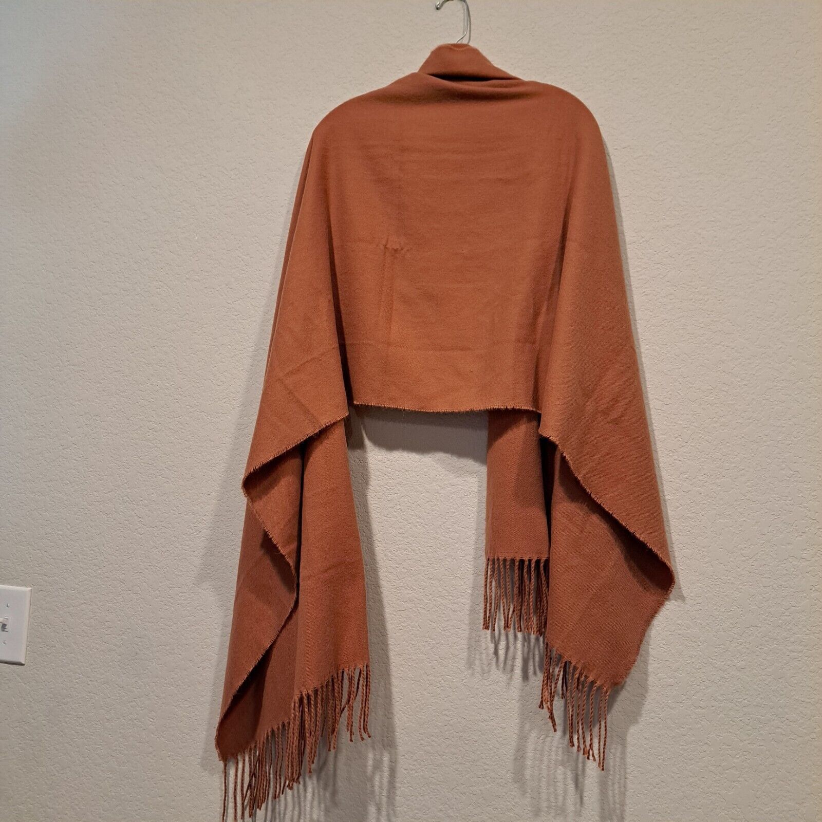 Madewell Madewell 100% Recycled Polyester Fringe Scarf Brown 73"×27" Size ONE SIZE - 8 Thumbnail