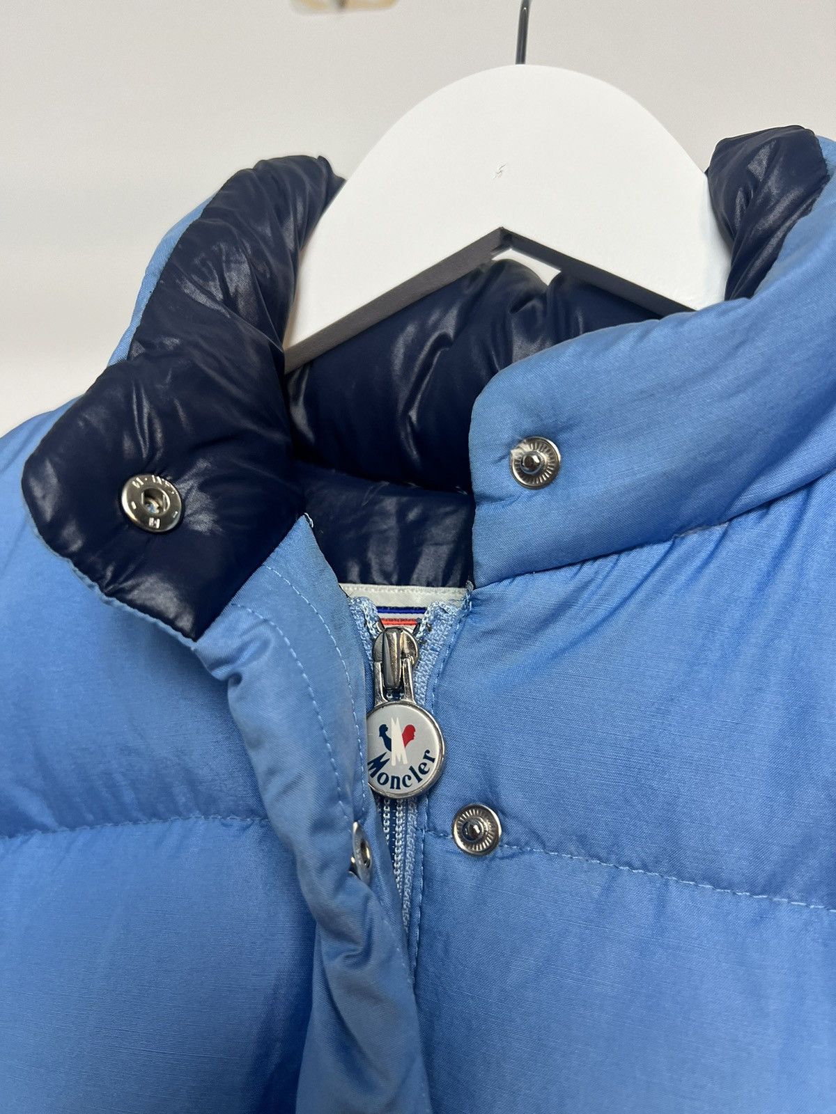 Moncler Vintage Moncler Puffer Light Blue Down Jacket Size US M / EU 48-50 / 2 - 5 Thumbnail
